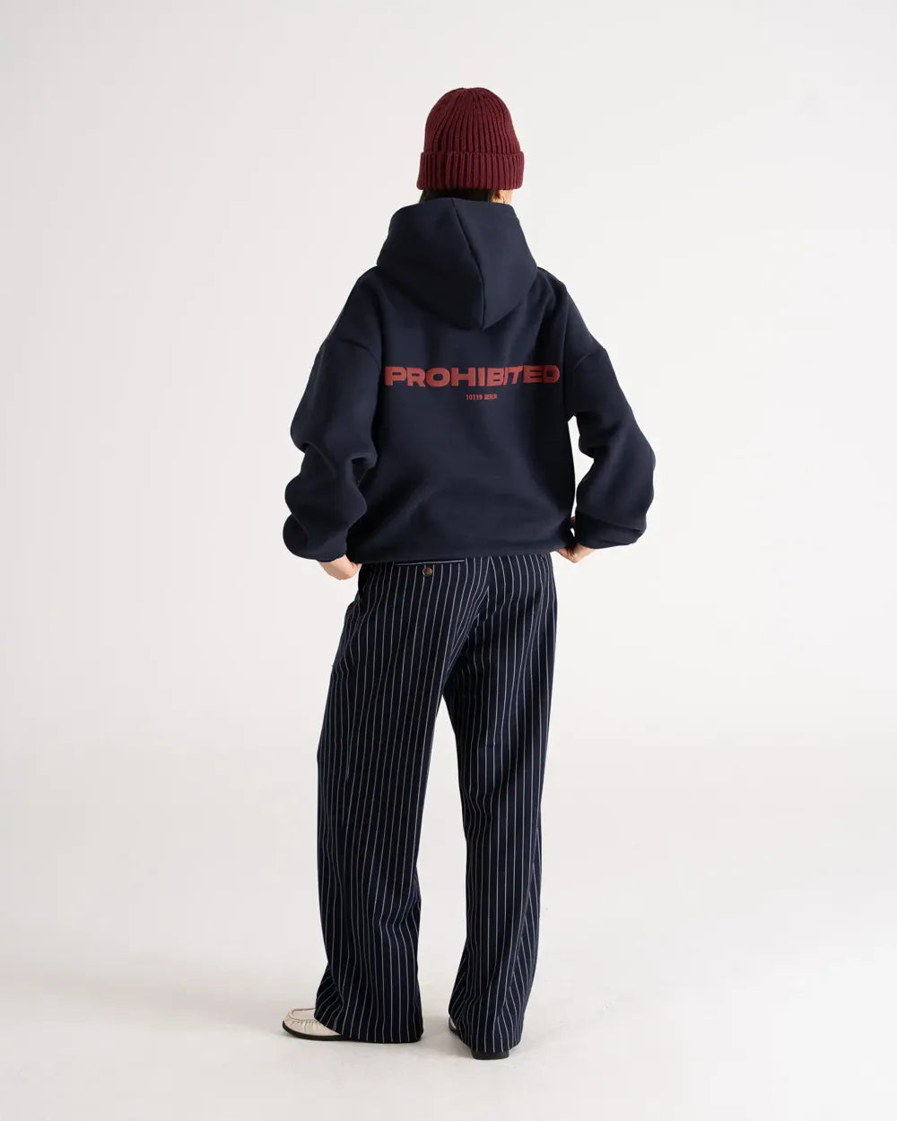 10119 Hoodie Deep Blue PROHIBITED