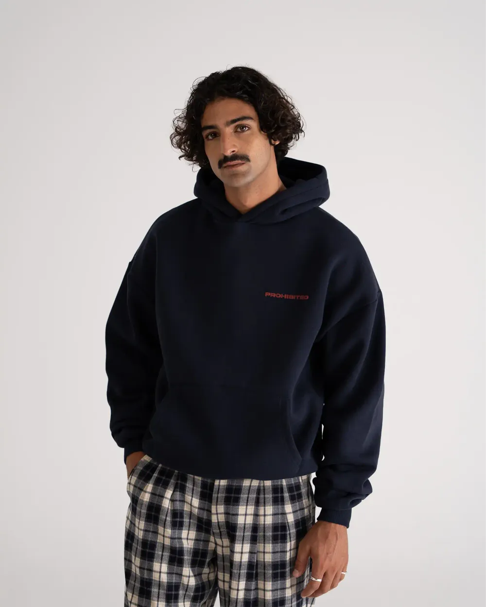 10119 Hoodie Deep Blue PROHIBITED