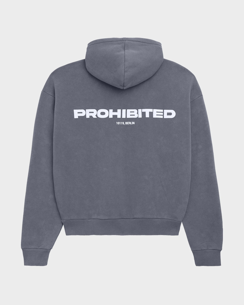 10119 Hoodie Grey (Stone Washed) PROHIBITED