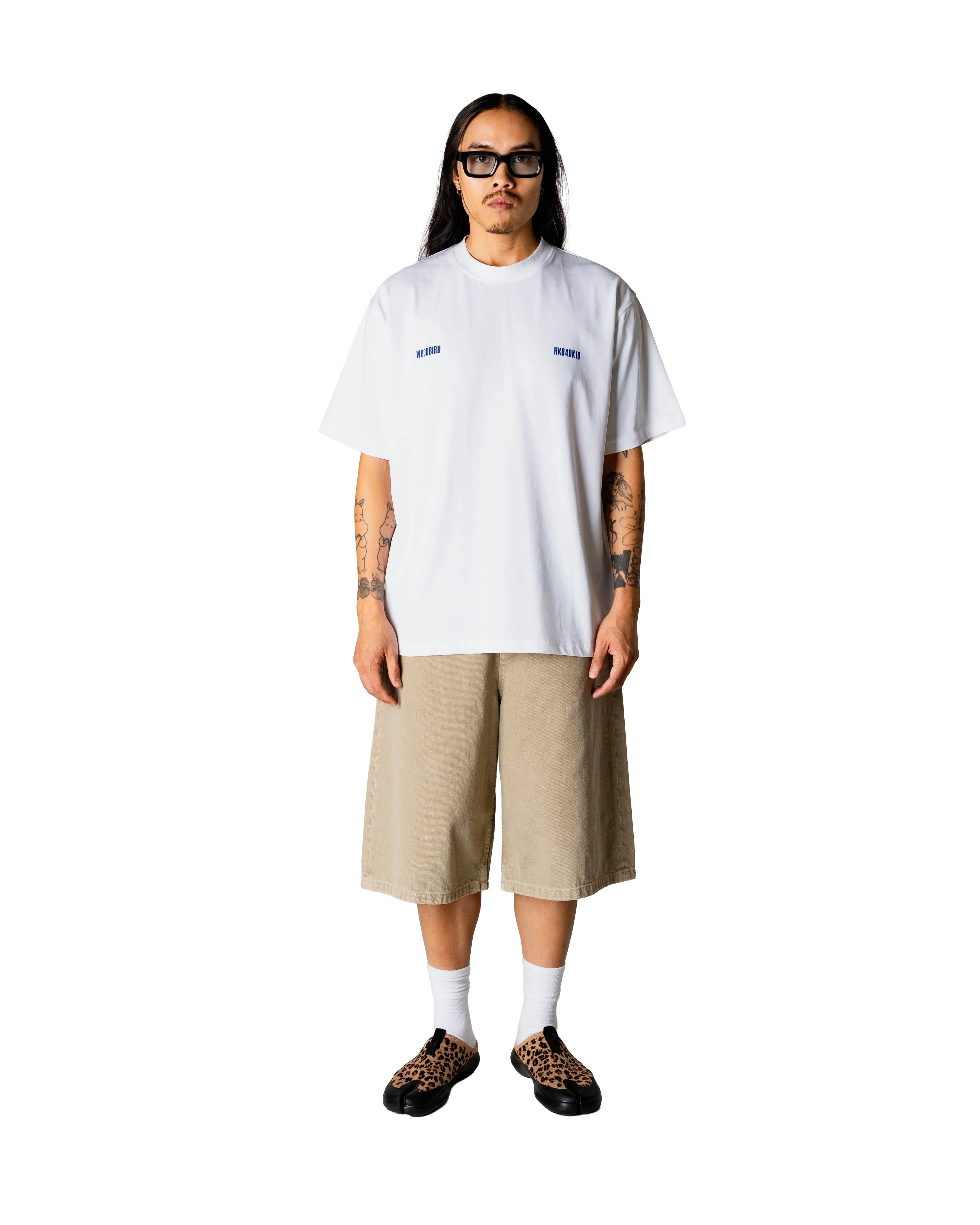 WBBaine Zilla Tee White WOODBIRD