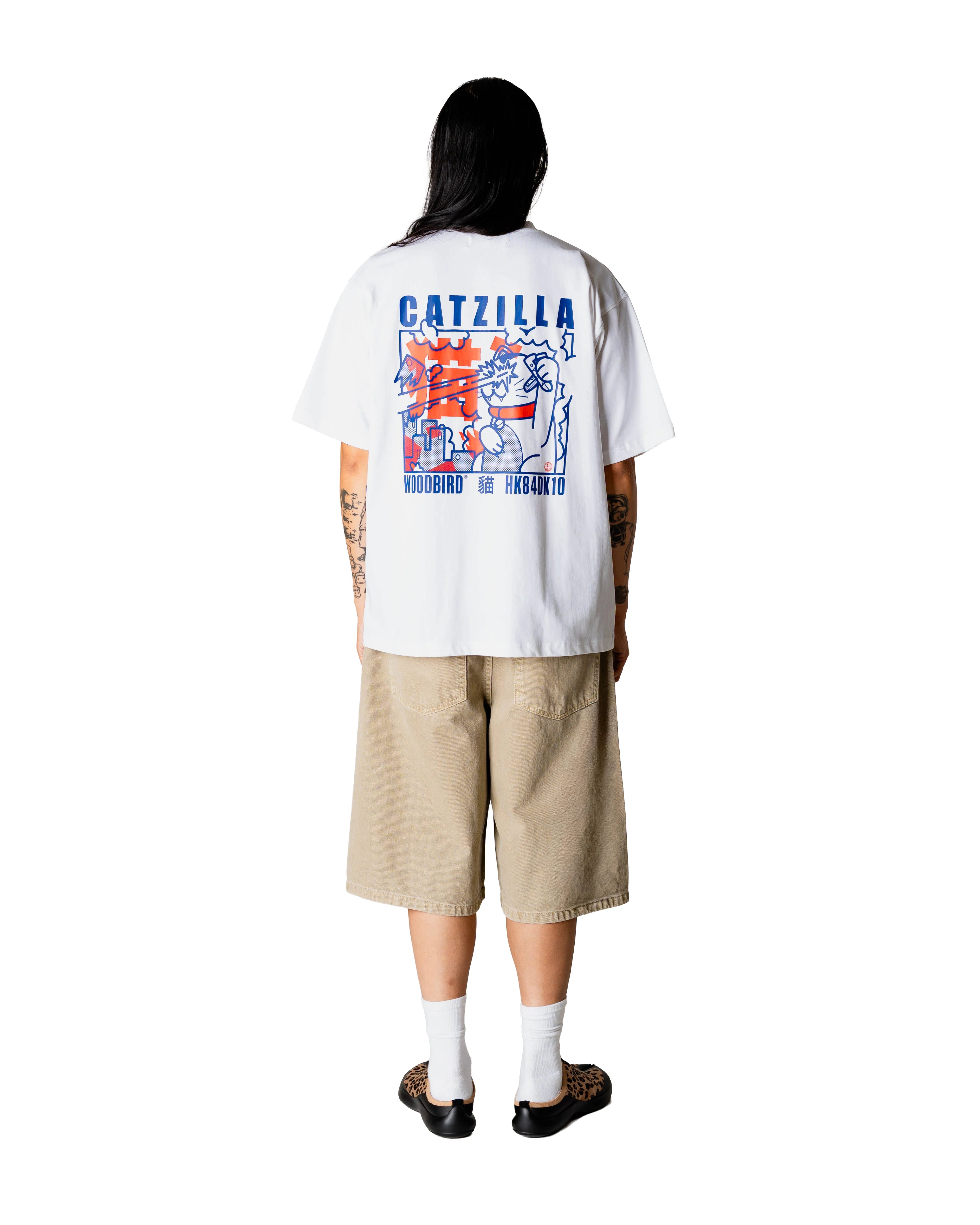 WBBaine Zilla Tee White WOODBIRD