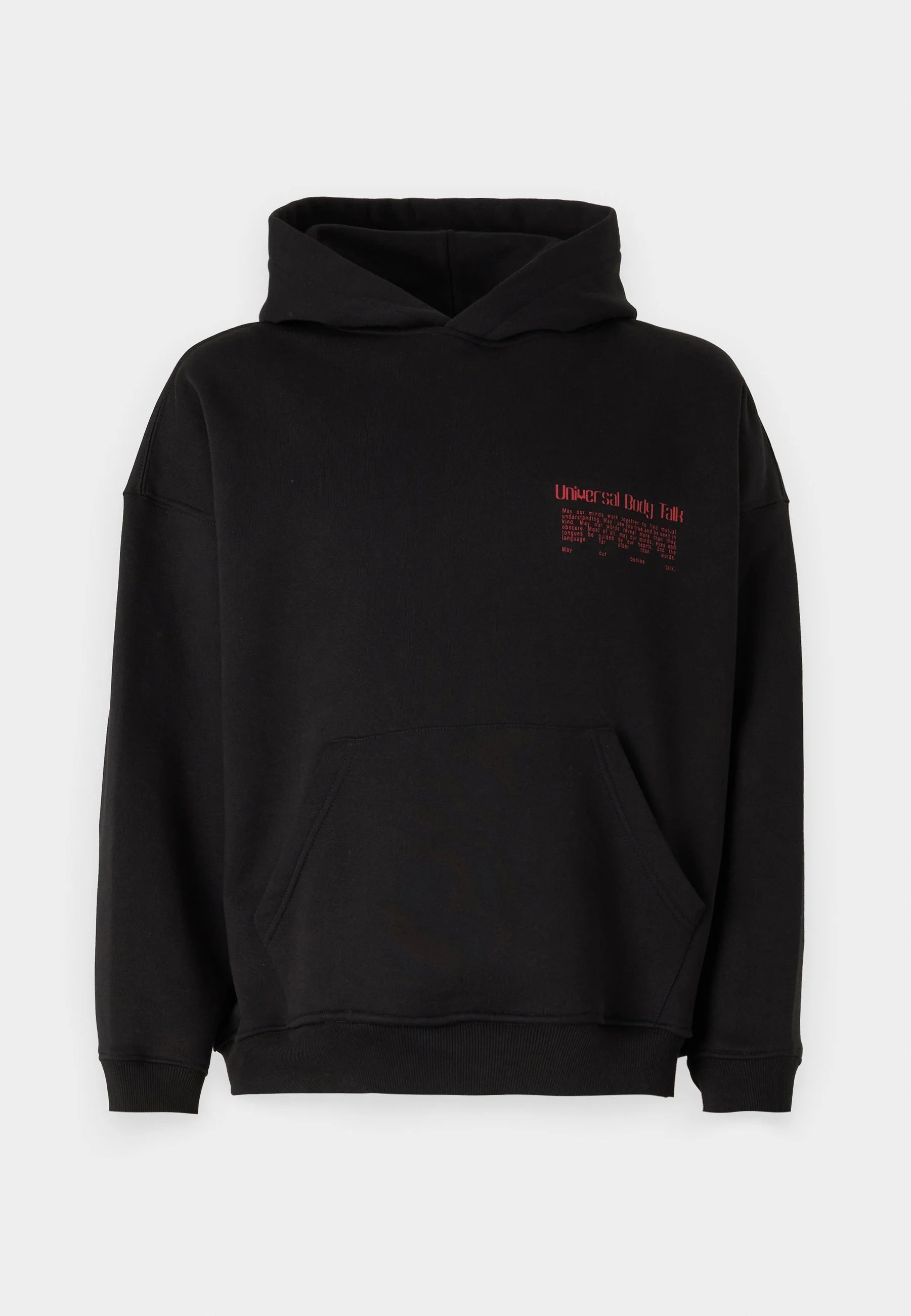 UNIVERSAL BODY TALK HOODIE - BLACK VERTERE BERLIN