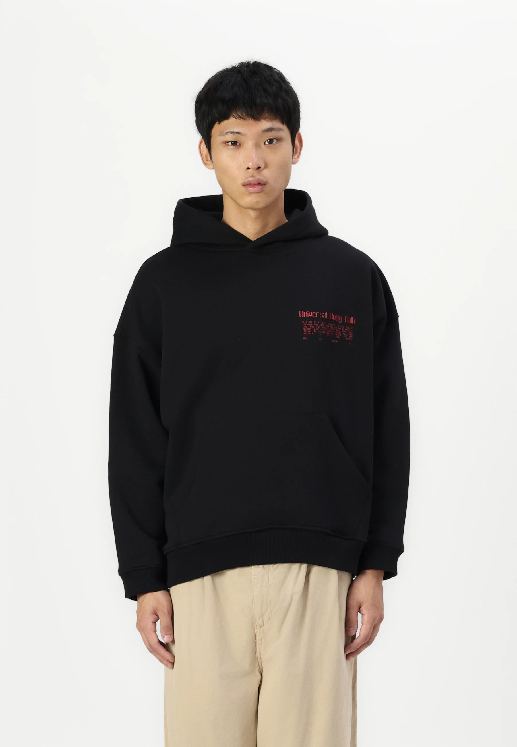 UNIVERSAL BODY TALK HOODIE - BLACK VERTERE BERLIN