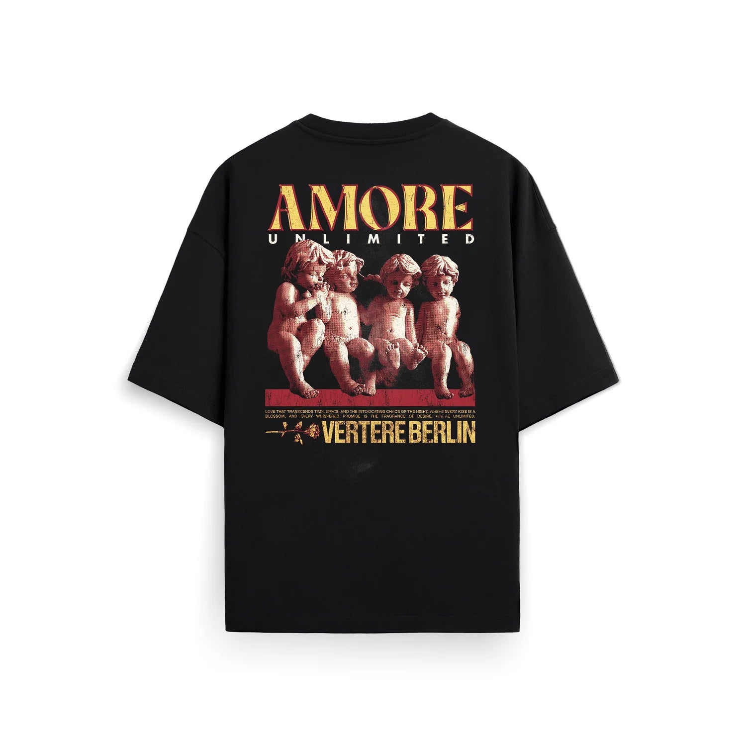 AMORE UNLTD. T-SHIRT - BLACK VERTERE BERLIN