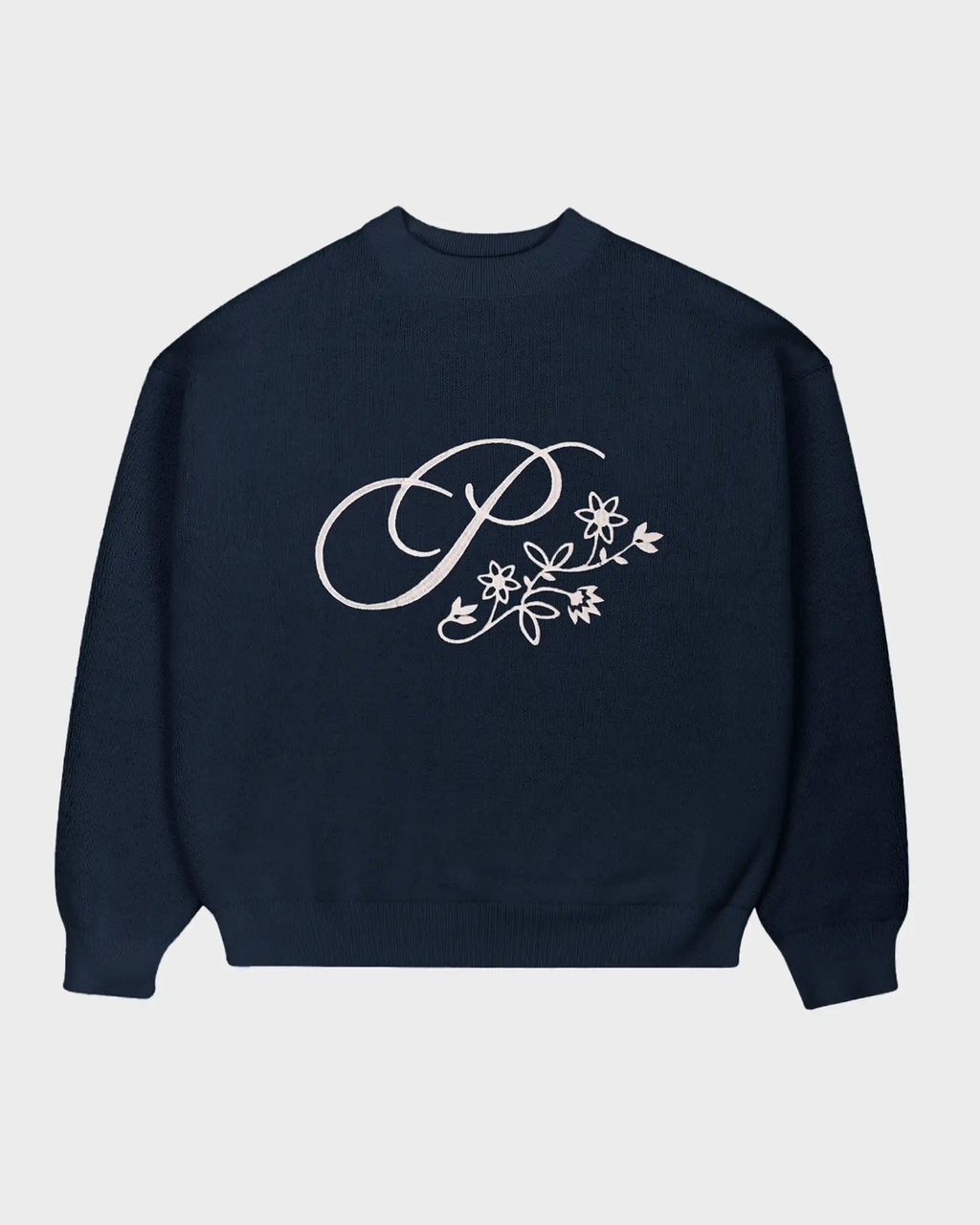 Bloom Knit Sweater Navy PROHIBITED