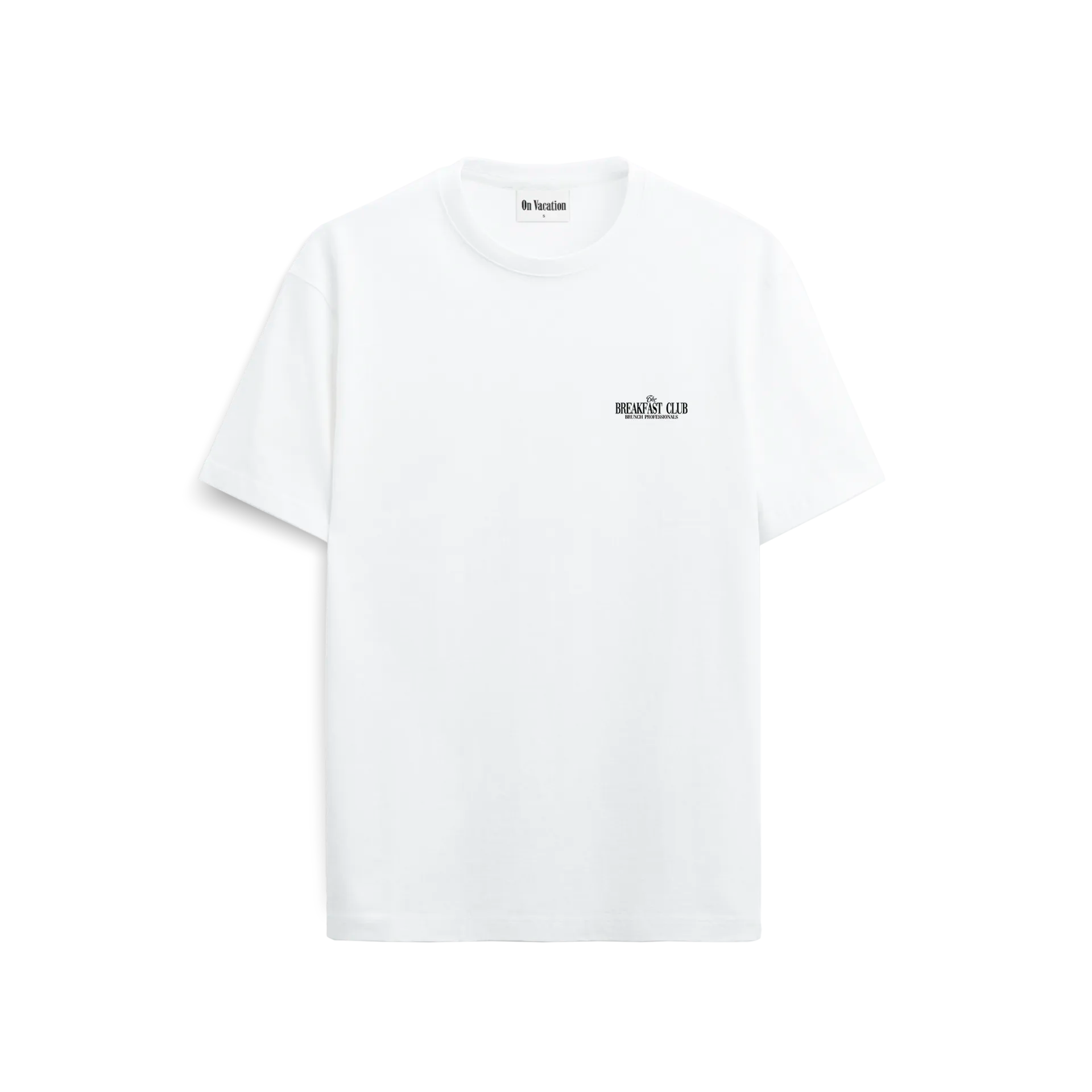 BREAKFAST CLUB T-SHIRT - WHITE ON VACATION