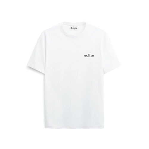 BREAKFAST CLUB T-SHIRT - WHITE ON VACATION