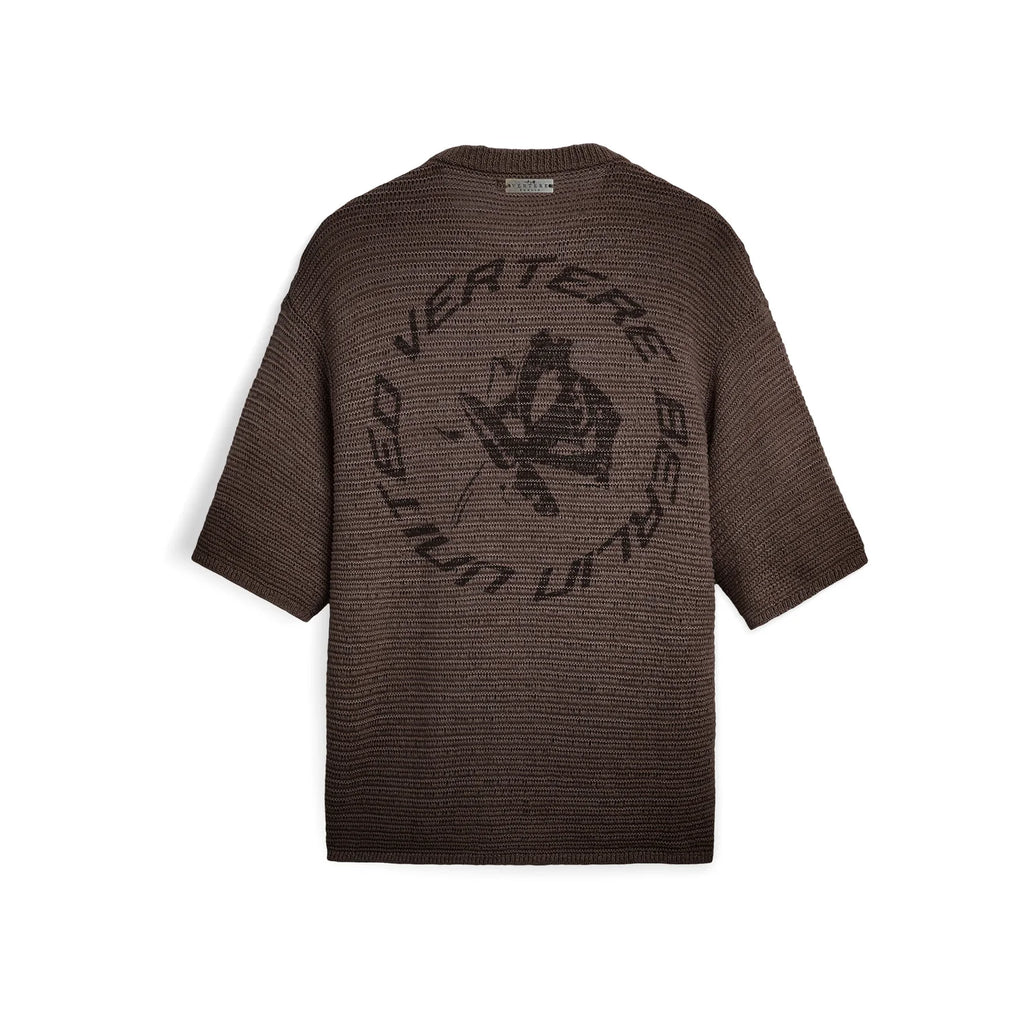 CIRCLE KNIT T-SHIRT - WASHED OLIVE VERTERE BERLIN