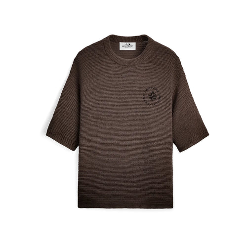 CIRCLE KNIT T-SHIRT - WASHED OLIVE VERTERE BERLIN