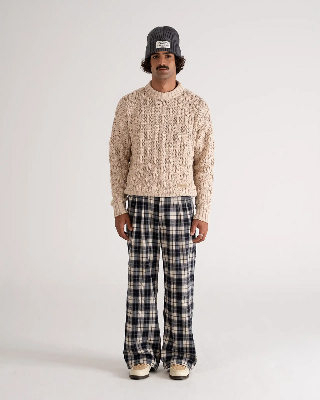 Cottage Knit Sweater Beige PROHIBITED