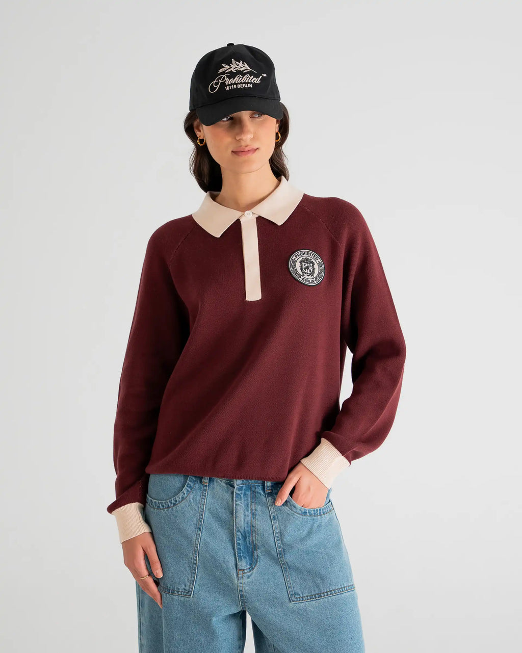 Cup Knitted Jersey Bordeaux PROHIBITED