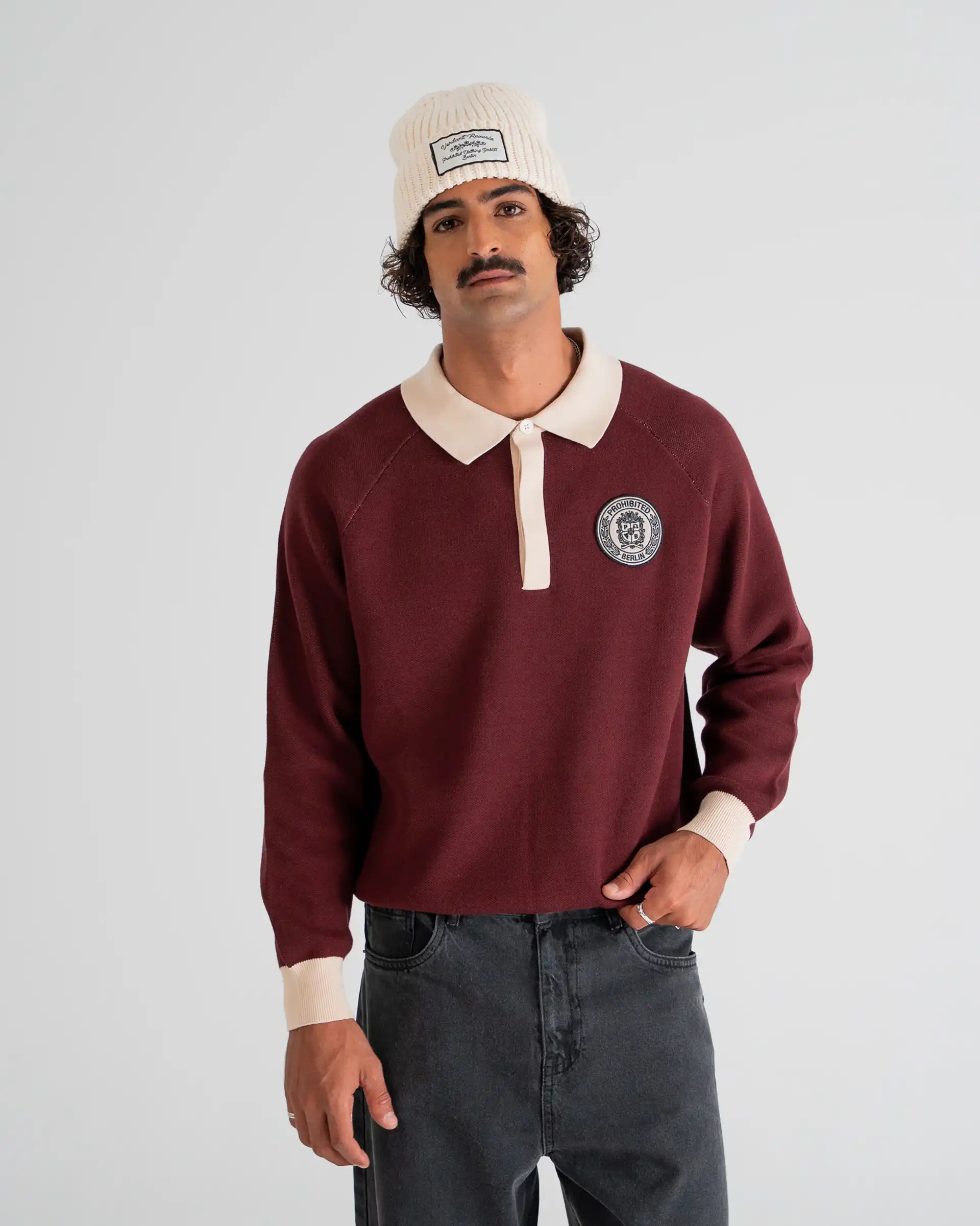 Cup Knitted Jersey Bordeaux PROHIBITED