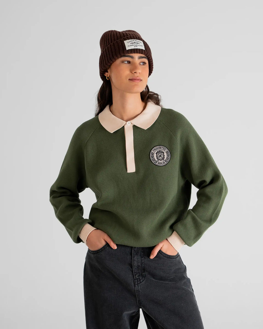 Cup Knitted Jersey Green PROHIBITED