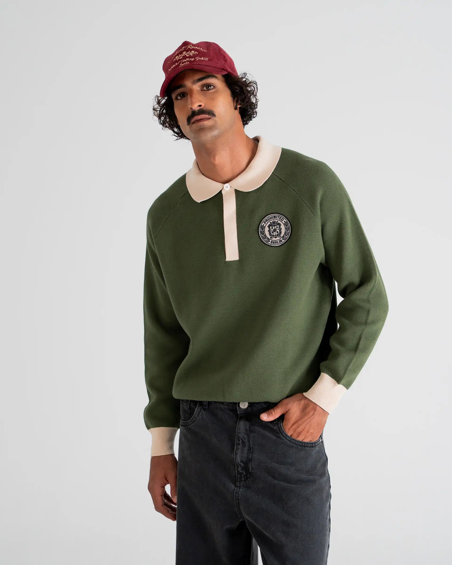 Cup Knitted Jersey Green PROHIBITED