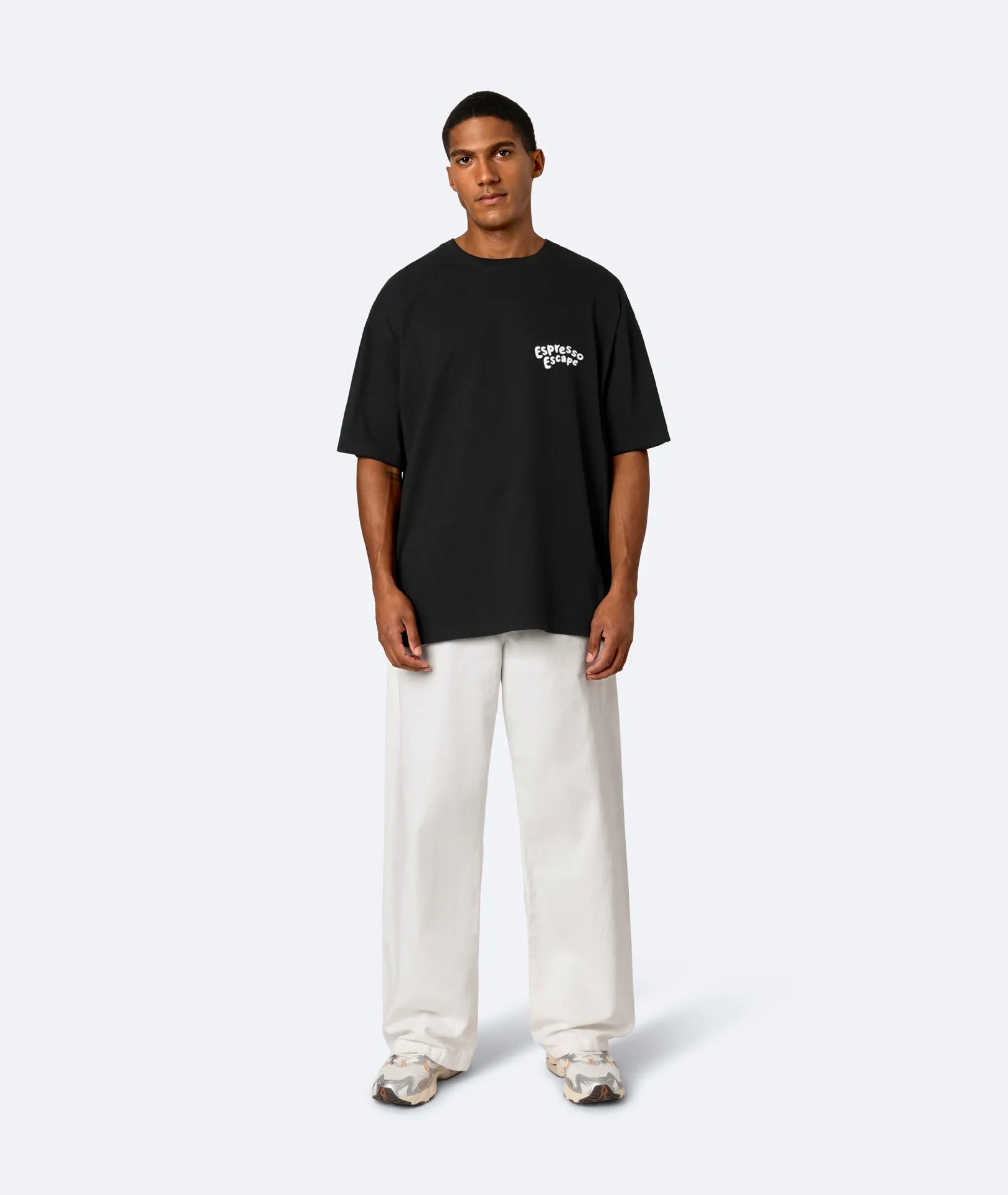 ESPRESSO ESCAPE T-SHIRT - BLACK ON VACATION