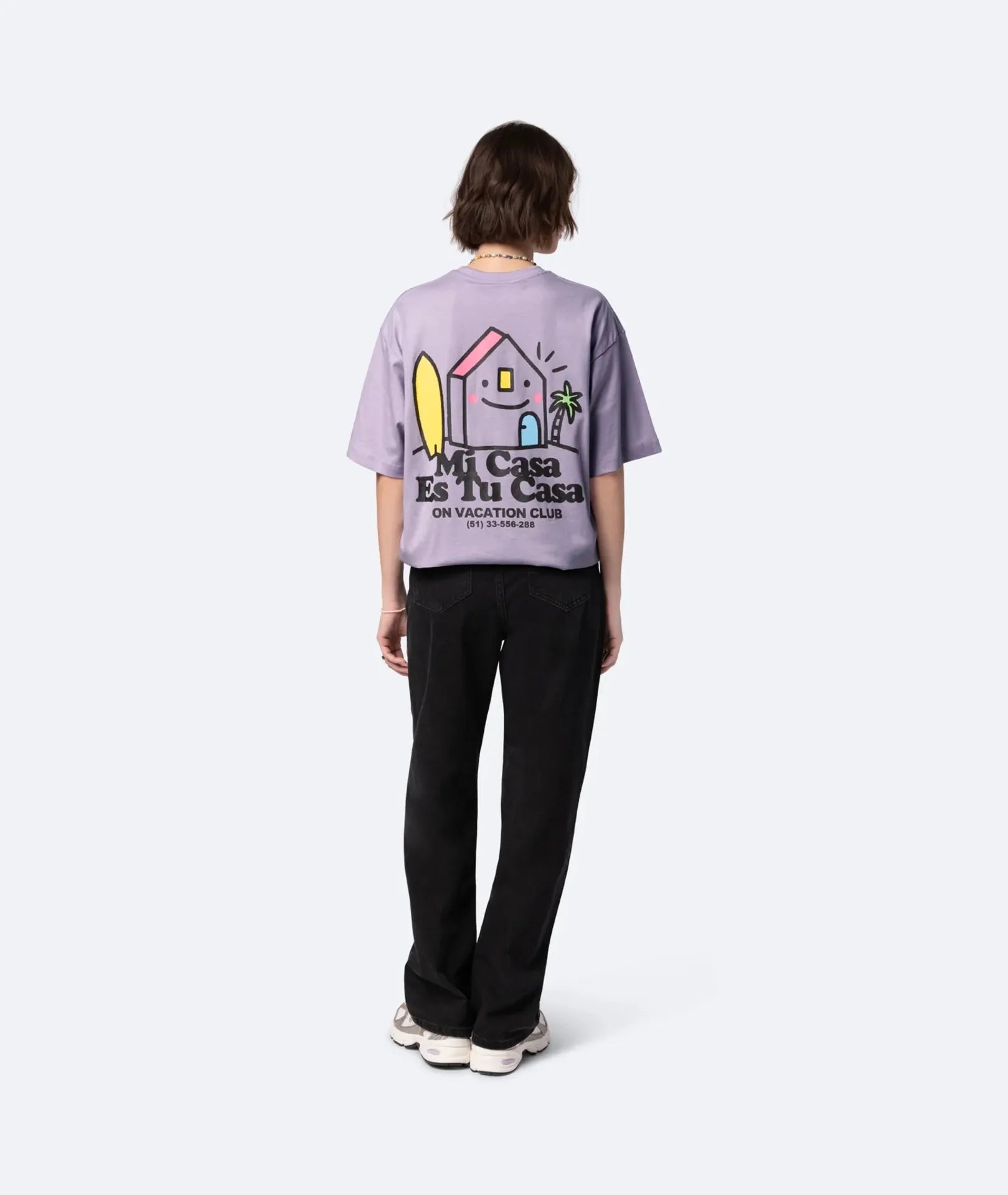 MI CASA T-SHIRT - LIGHT PURPLE ON VACATION