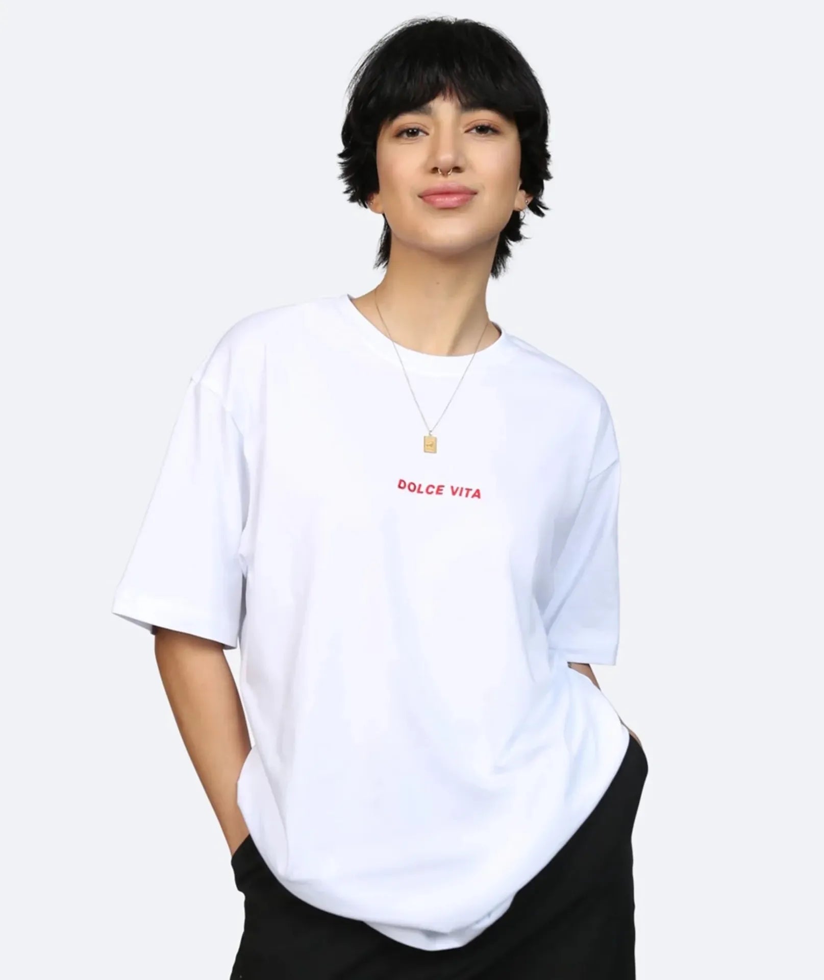 DOLCE VITA T-SHIRT - WHITE ON VACATION