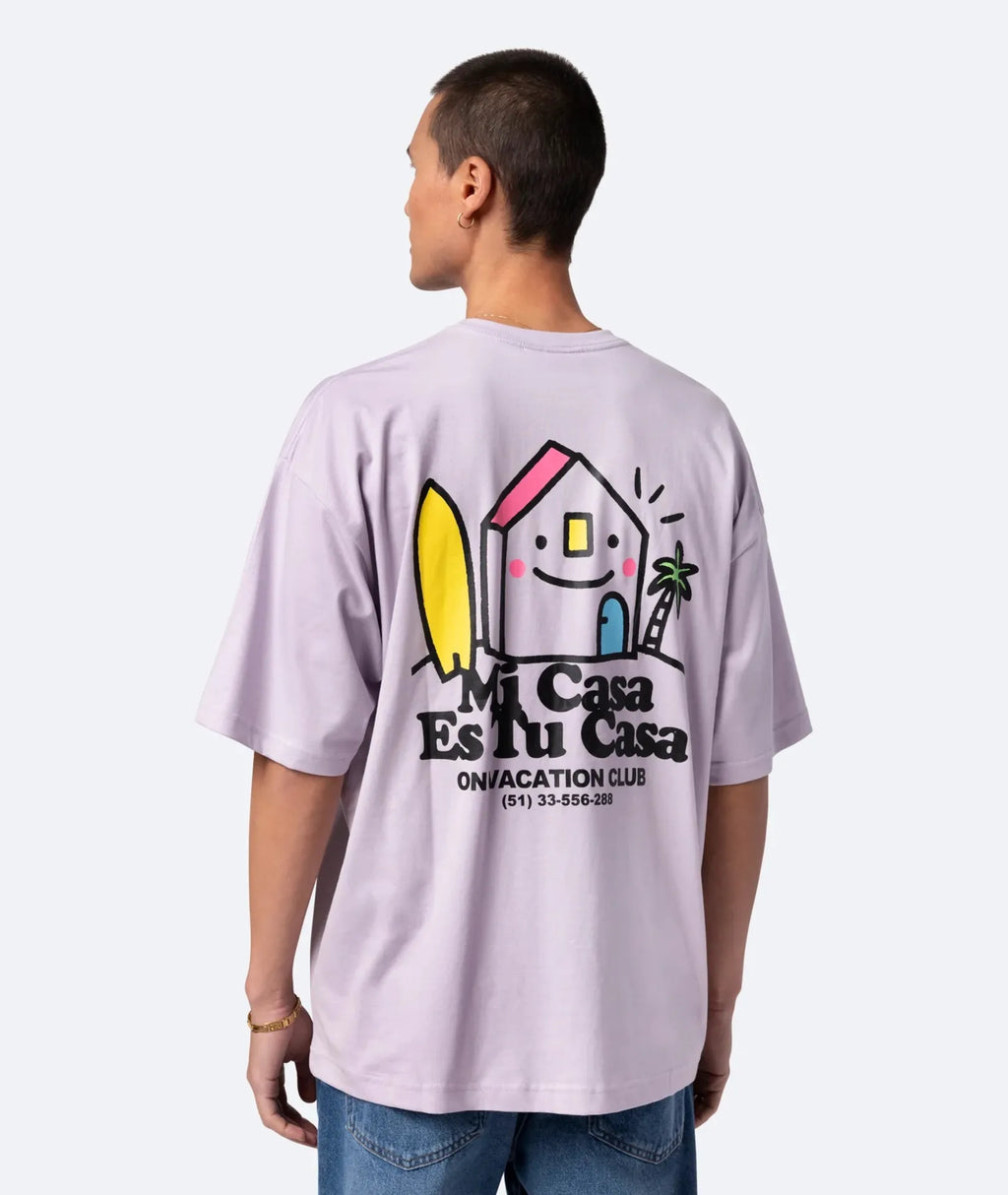MI CASA T-SHIRT - LIGHT PURPLE ON VACATION