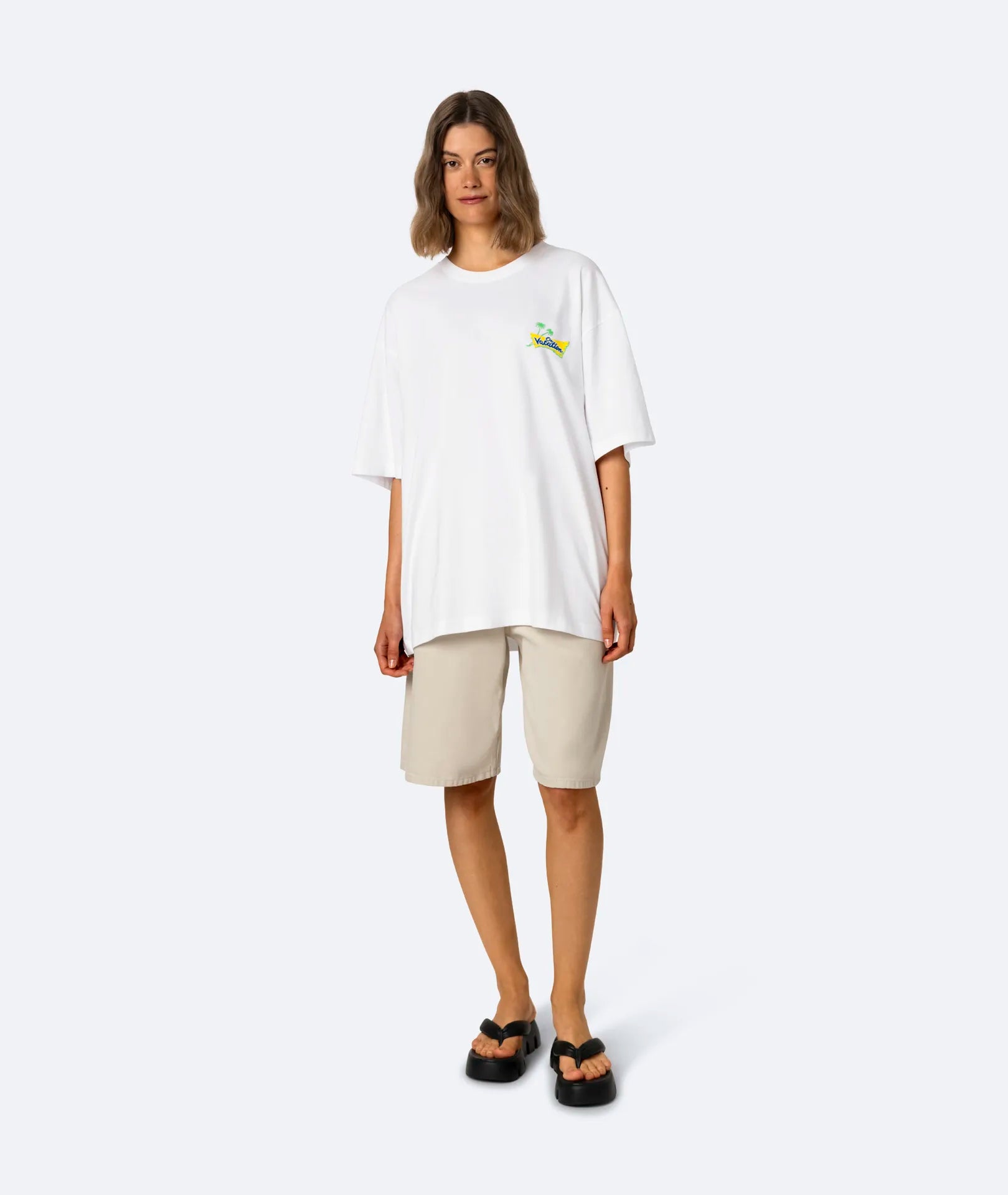HAWAII T-SHIRT - WHITE ON VACATION