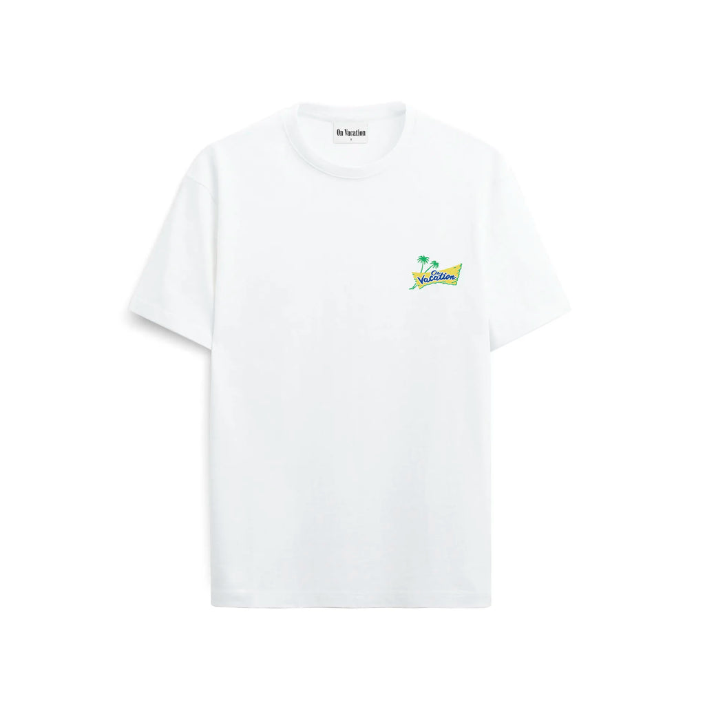 HAWAII T-SHIRT - WHITE ON VACATION