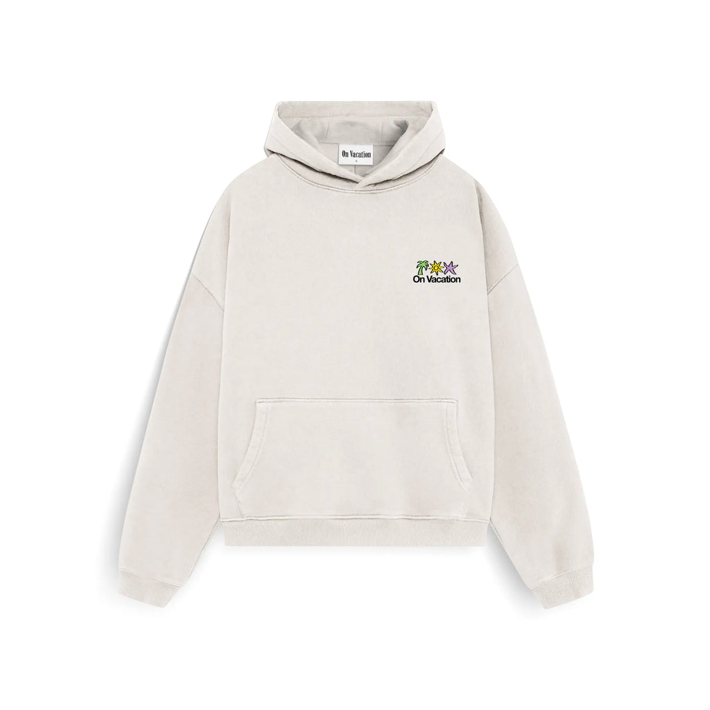HOLIDAY SERVICE HOODIE - OFF WHITE ON VACATION
