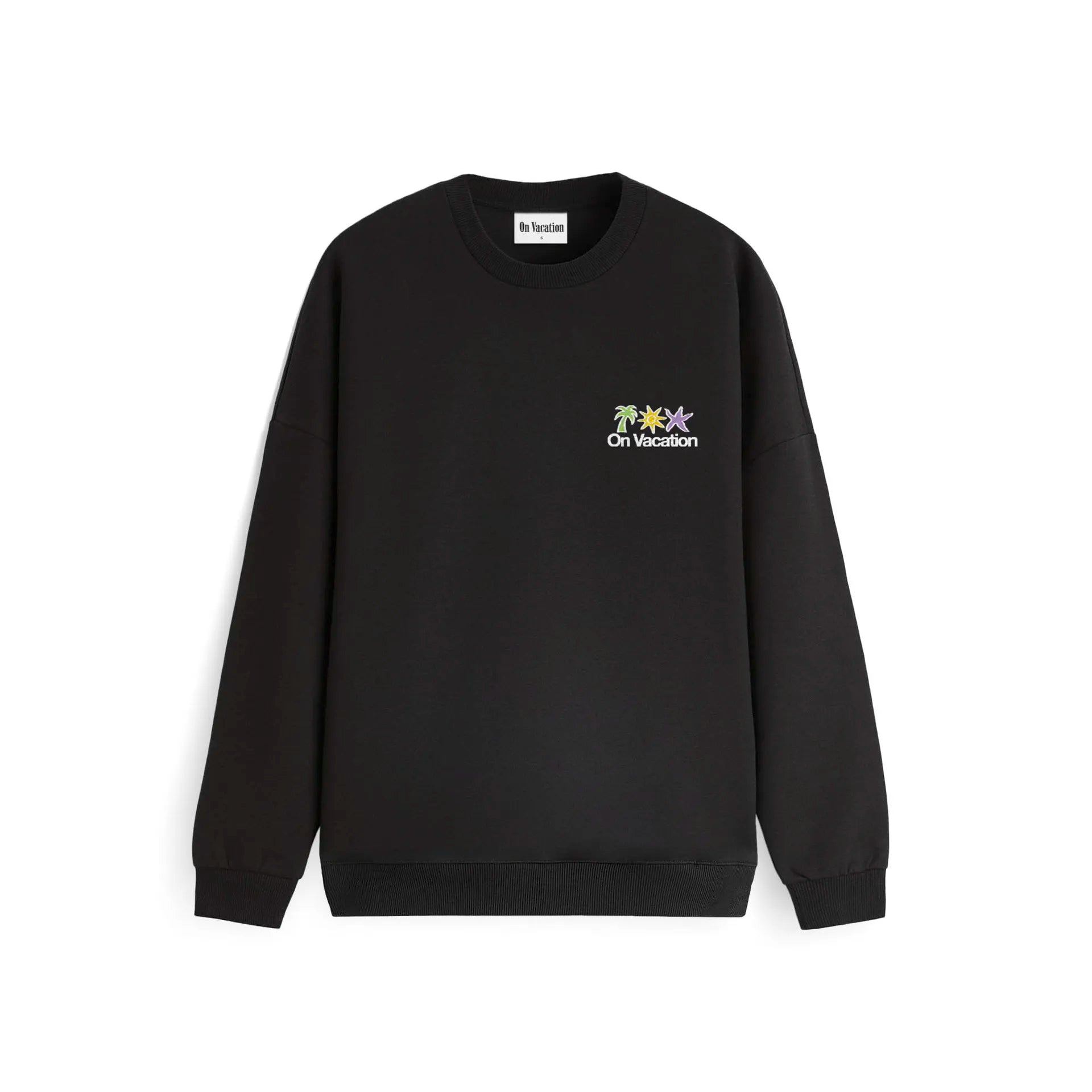 HOLIDAY SERVICE SWEATER - BLACK ON VACATION