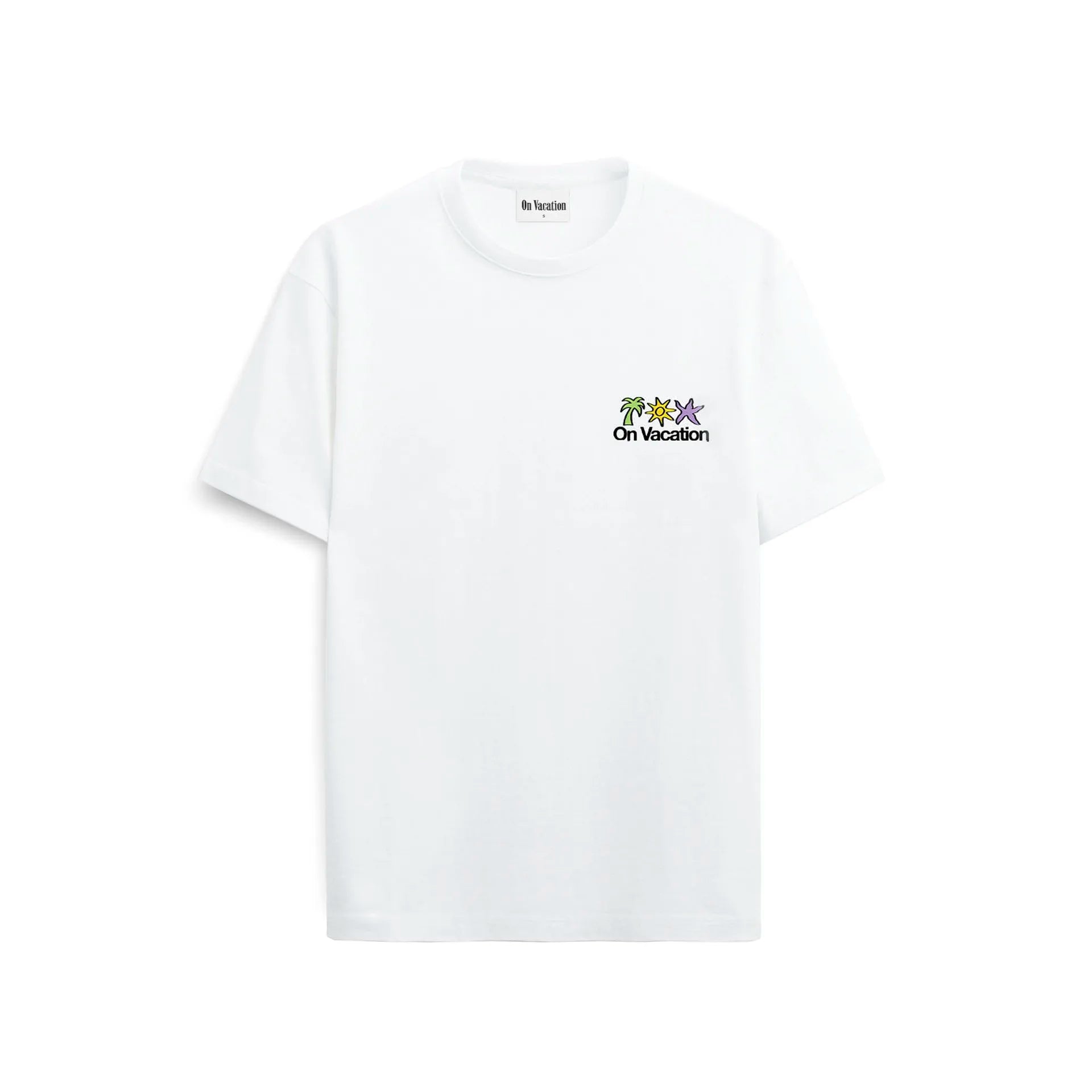 HOLIDAY SERVICE T-SHIRT - WHITE ON VACATION