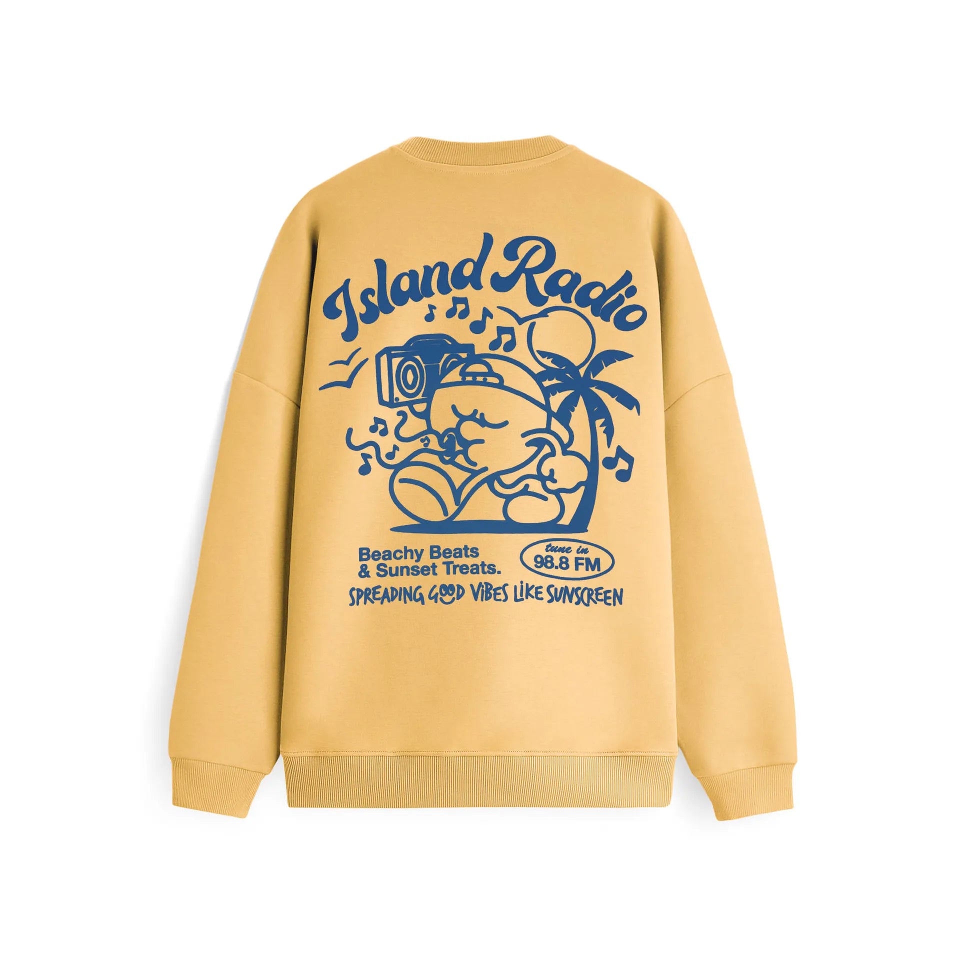 ISLAND RADIO SWEATER - YELLOW ON VACATION
