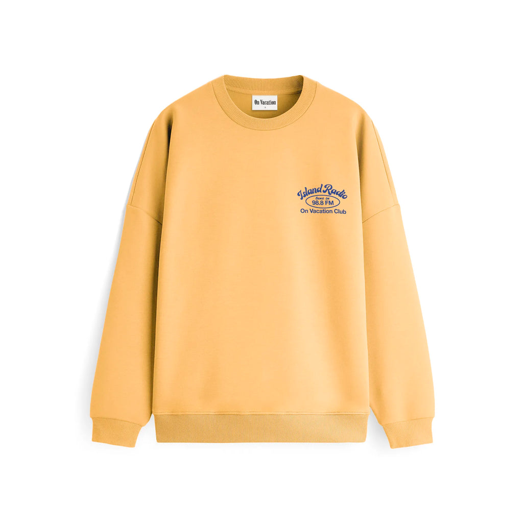 ISLAND RADIO SWEATER - YELLOW ON VACATION