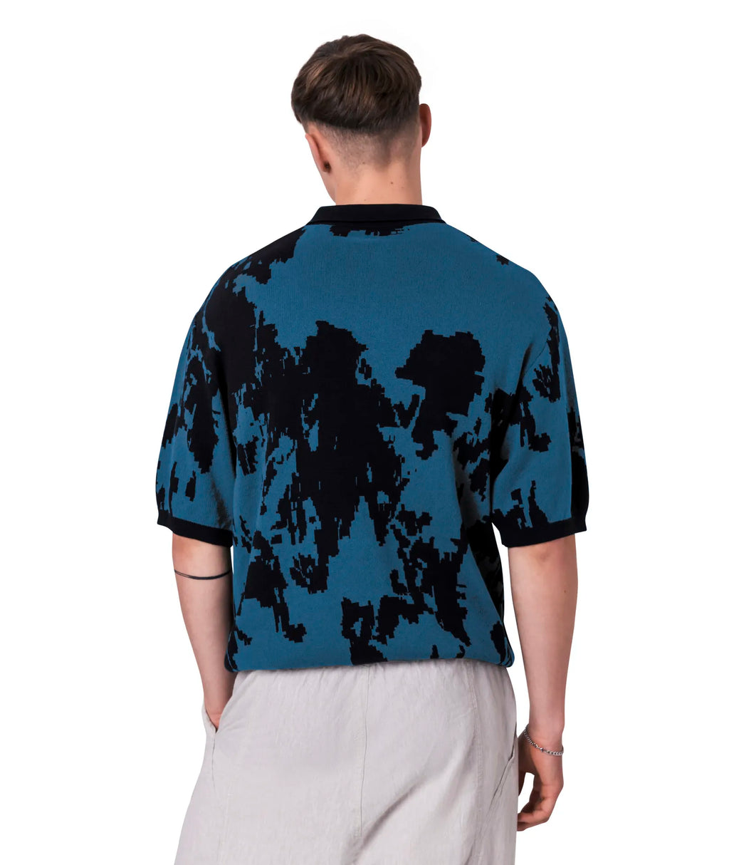 KNIT POLO - BLUE VERTERE BBERLIN