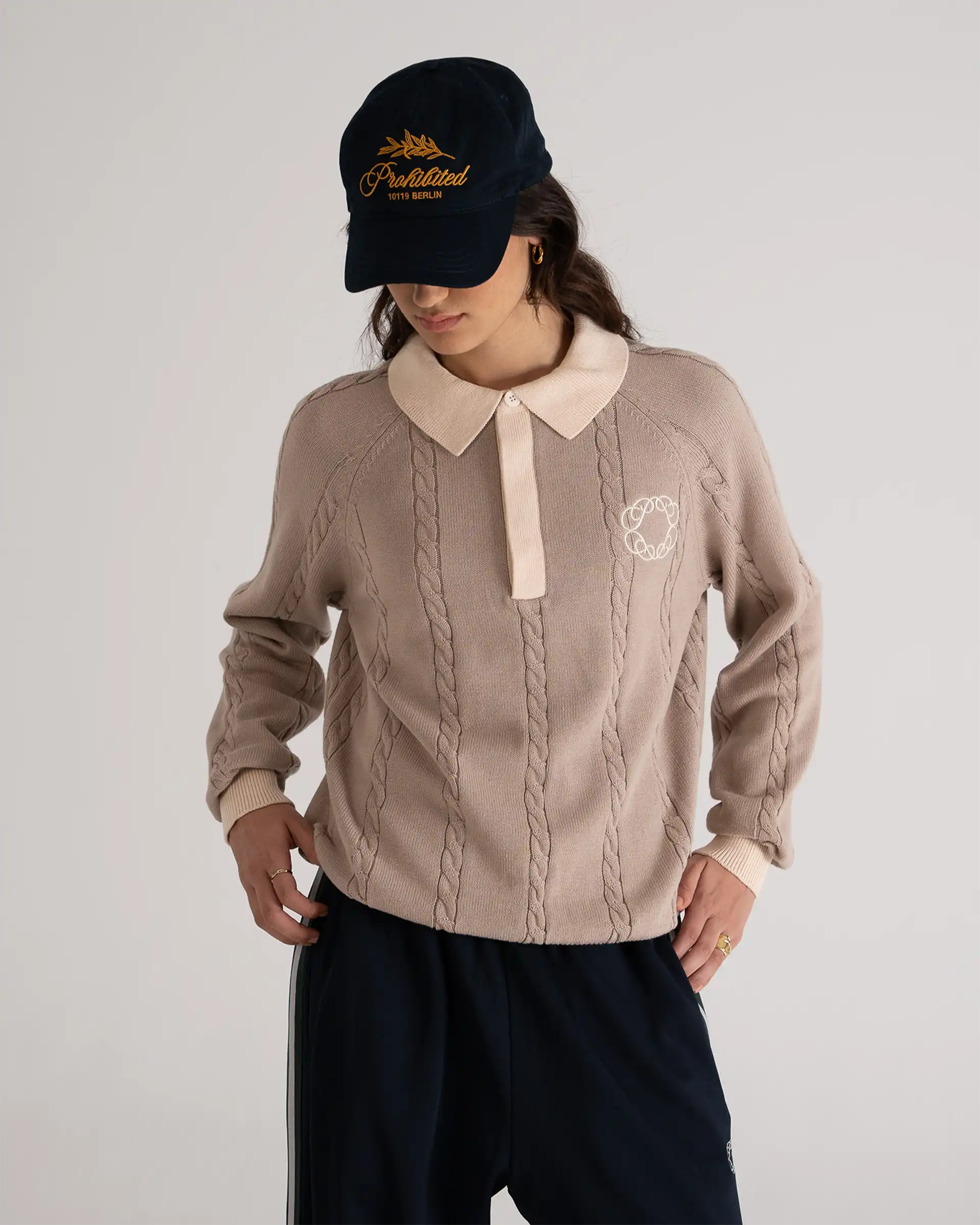 Legacy Knitted Jersey Beige PROHIBITED