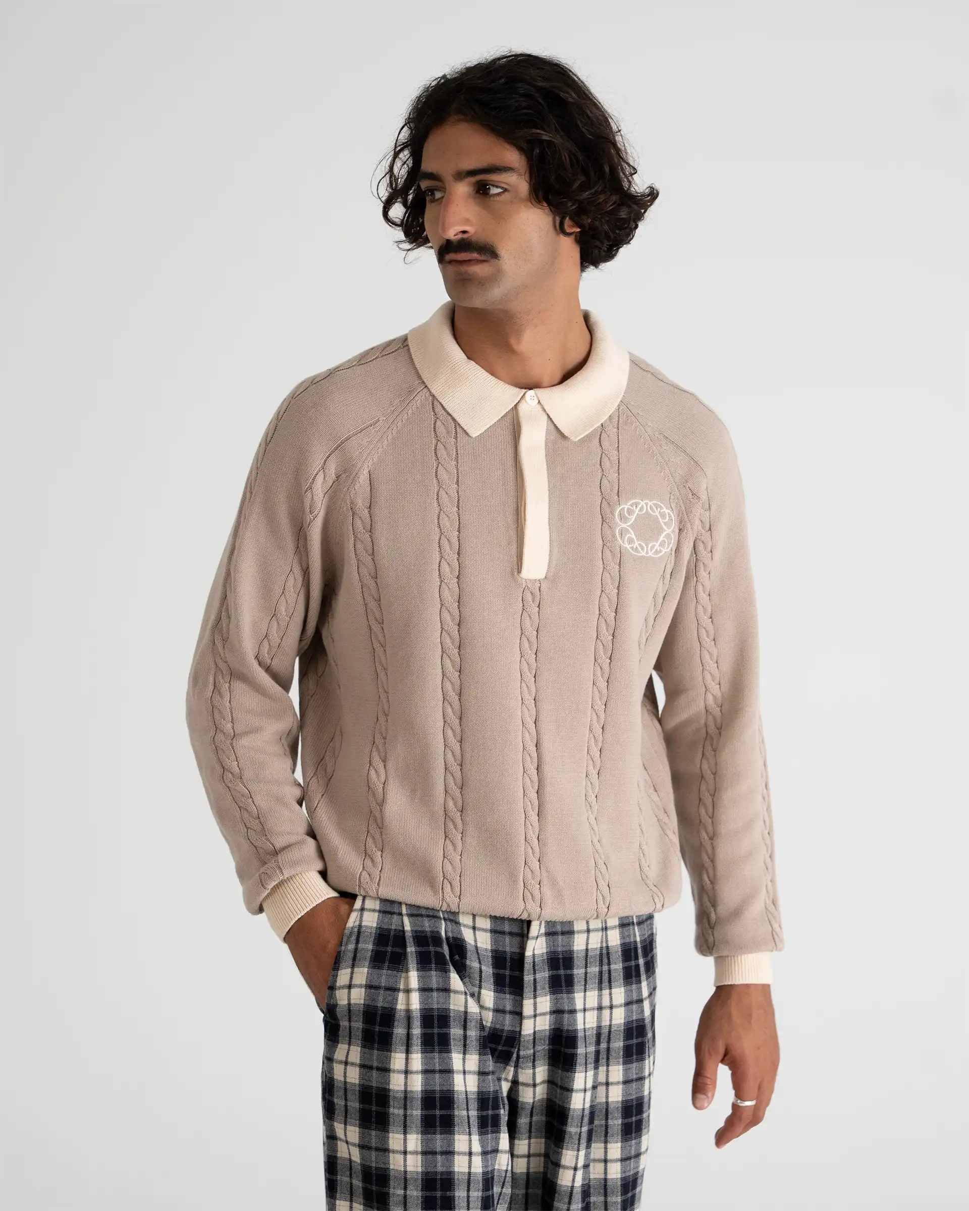 Legacy Knitted Jersey Beige PROHIBITED