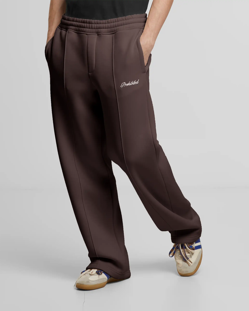Loose Sweatpants Brown PROHIBITED