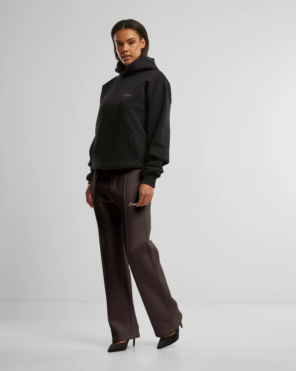 Loose Sweatpants Brown PROHIBITED