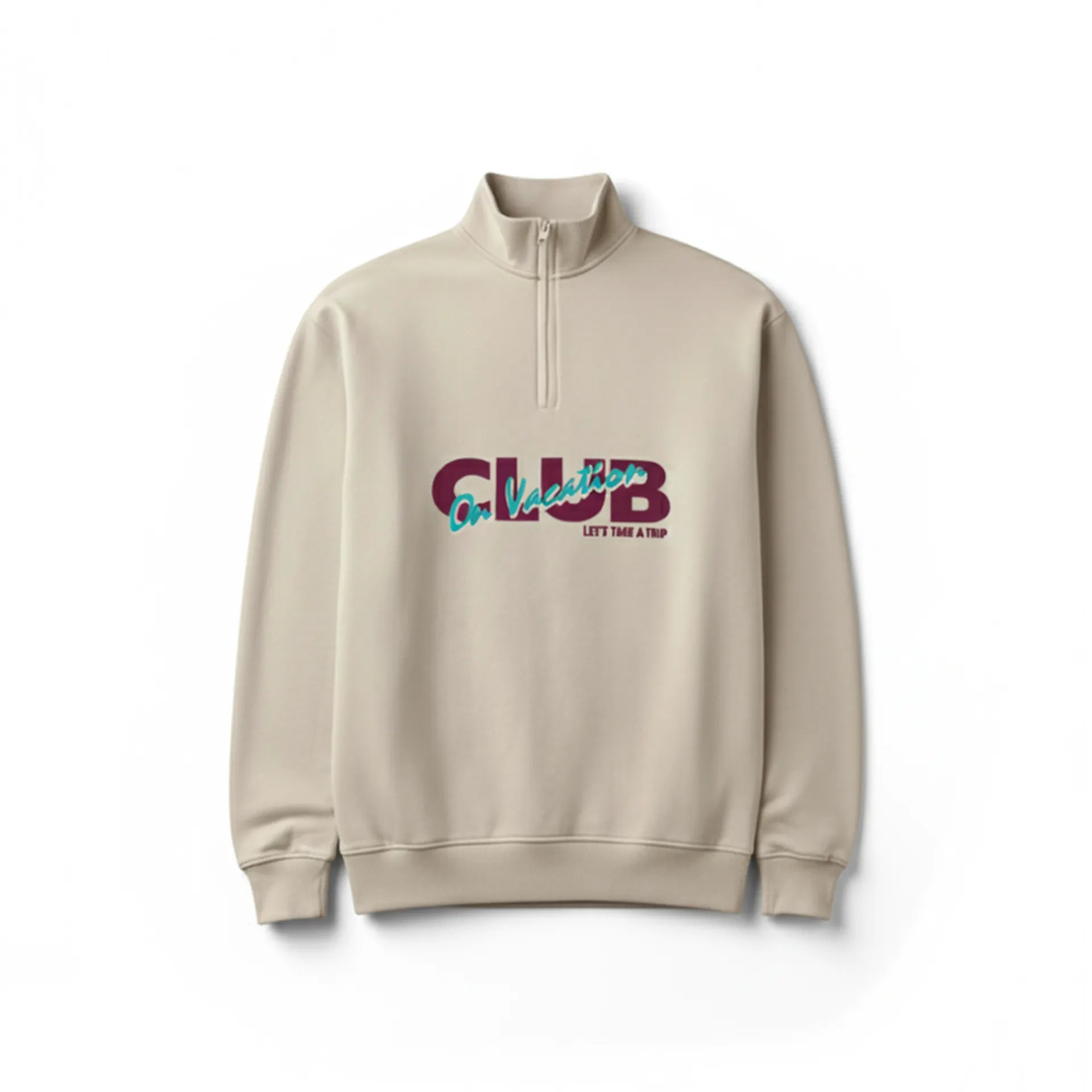 Members Club Sweat Troyer - Off-White On Vacation