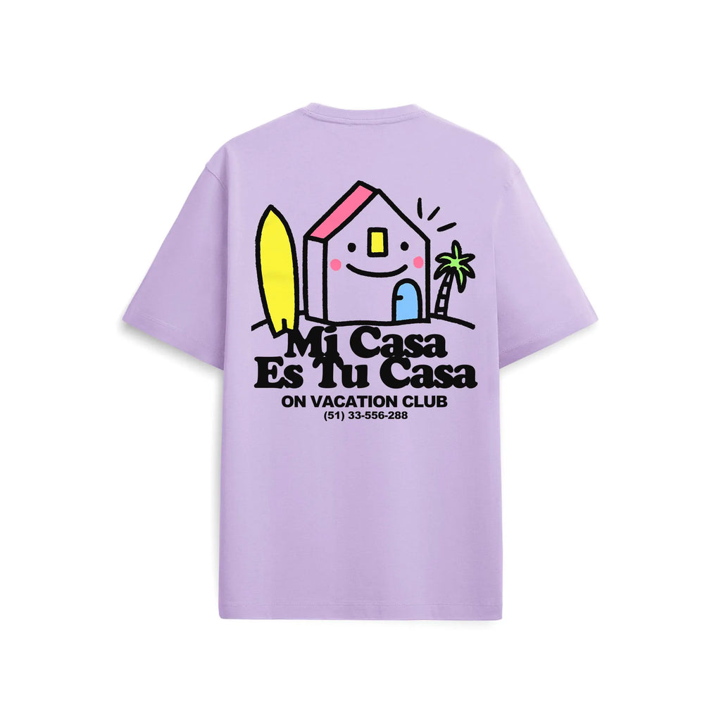 MI CASA T-SHIRT - LIGHT PURPLE ON VACATION