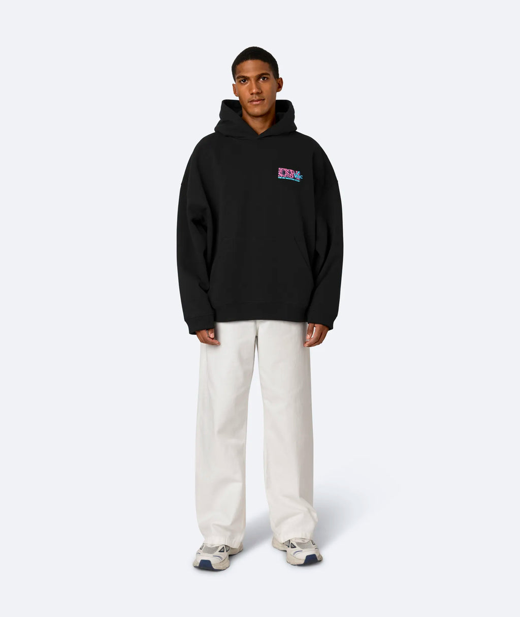 NEVER ENOUGH HOODIE - BLACK ON VACATION