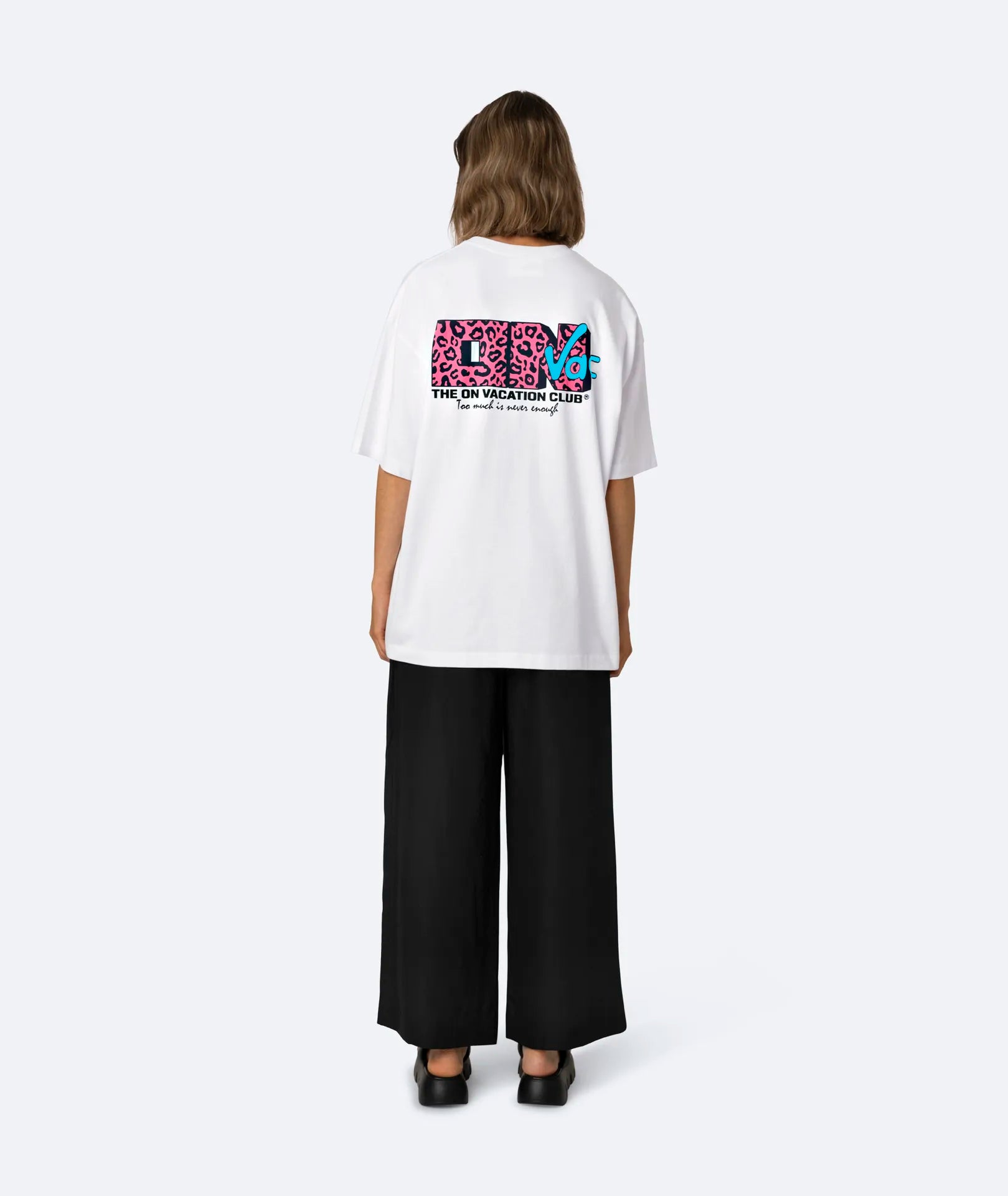 NEVER ENOUGH T-SHIRT - WHITE ON VACATION