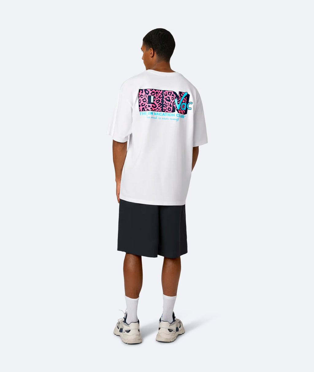 NEVER ENOUGH T-SHIRT - WHITE ON VACATION