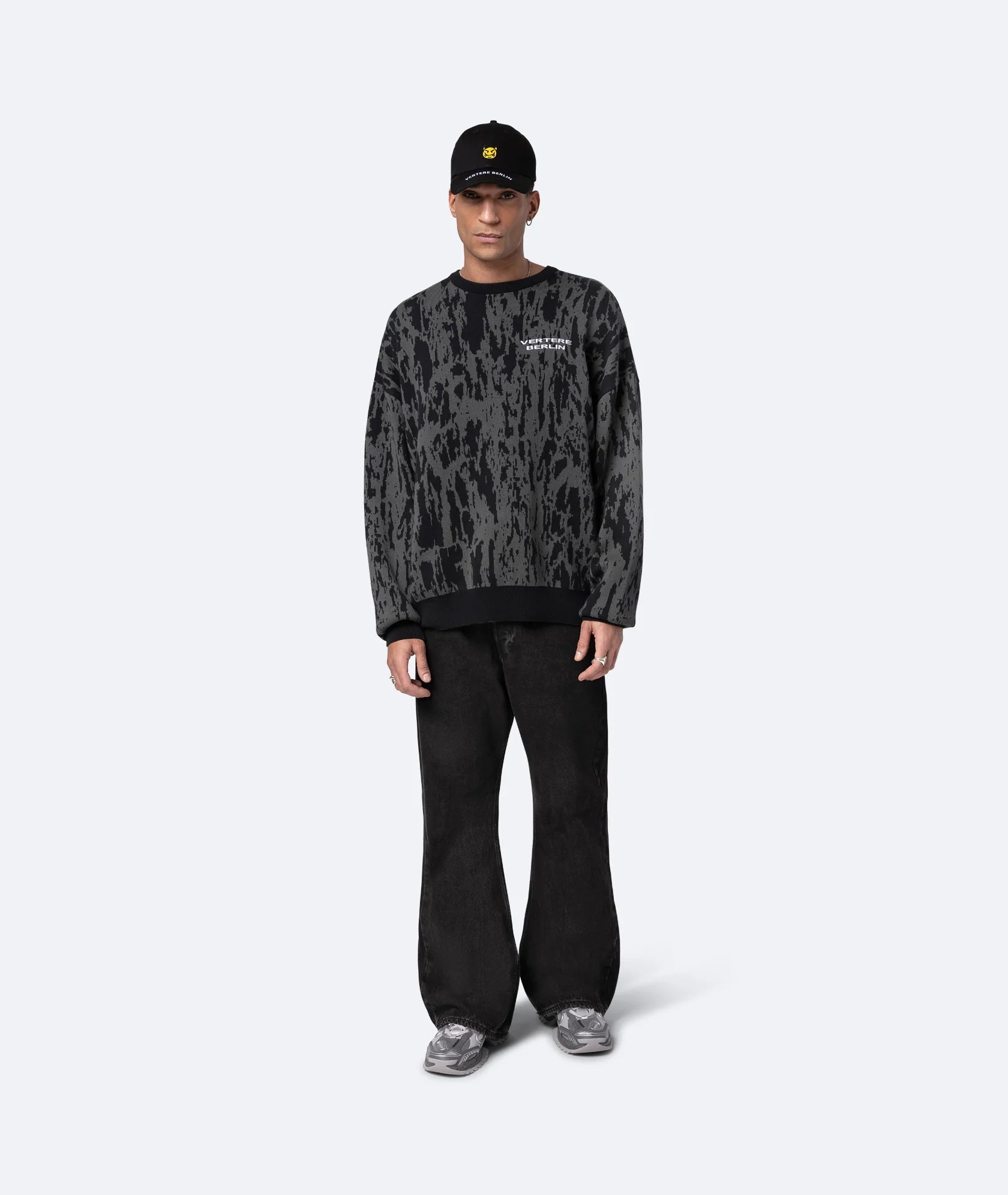 MARBLE KNIT SWEATER - GREY VERTERE BERLIN