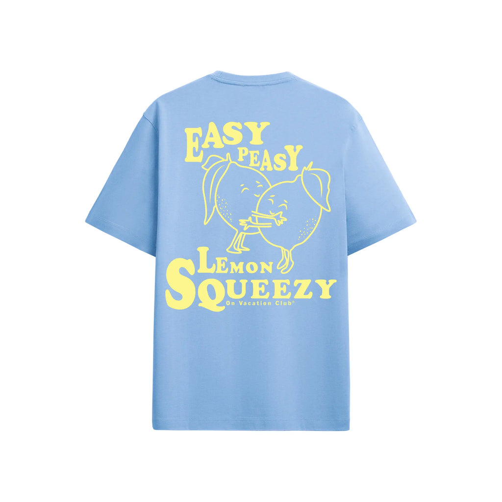 LEMON SQUEZZY T-SHIRT - LIGHT BLUE ON VACATION