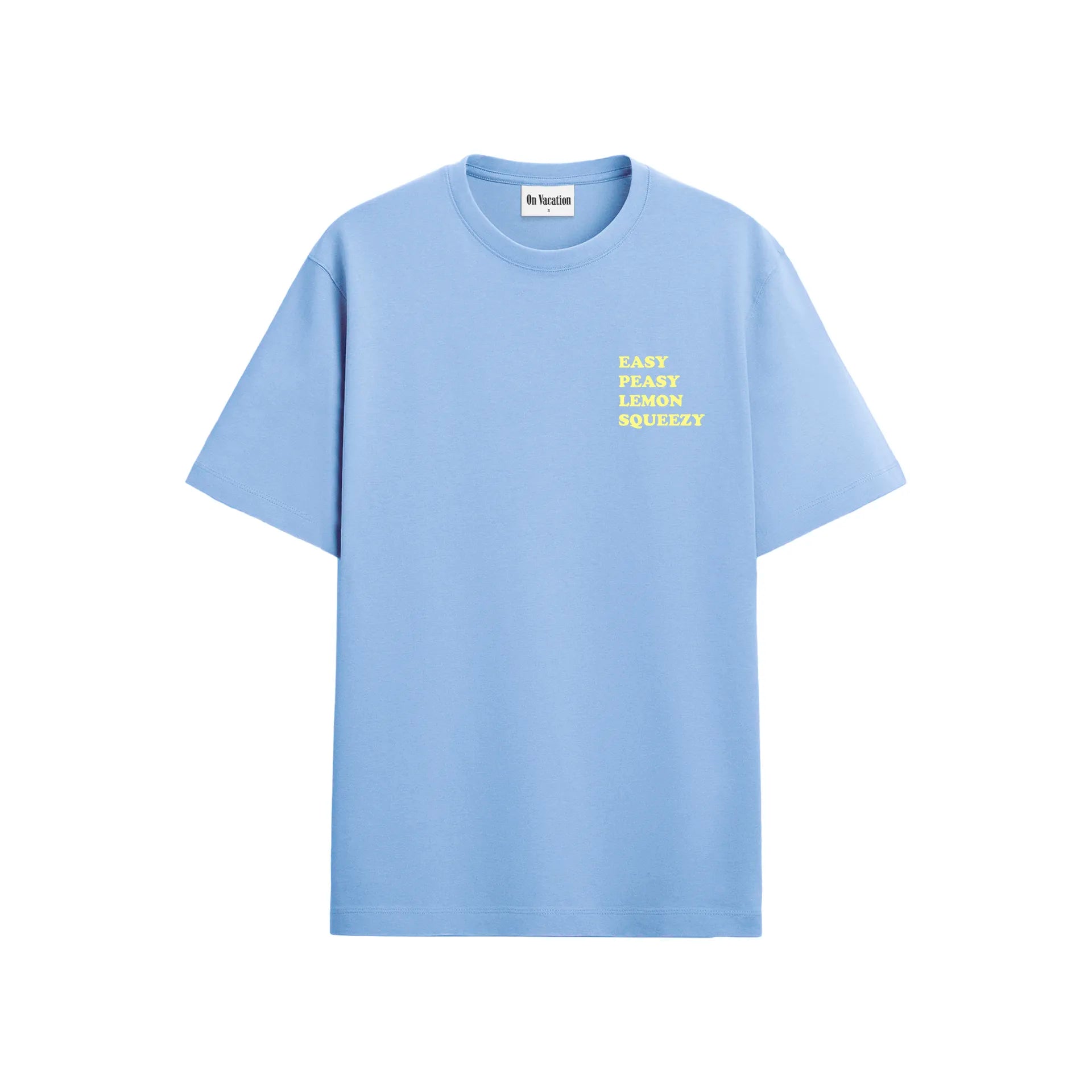 LEMON SQUEZZY T-SHIRT - LIGHT BLUE ON VACATION