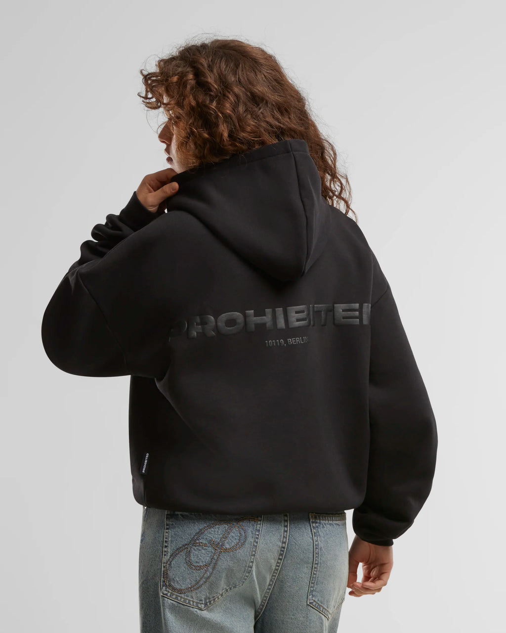 10119 Zip-Hoodie Black PROHIBITED