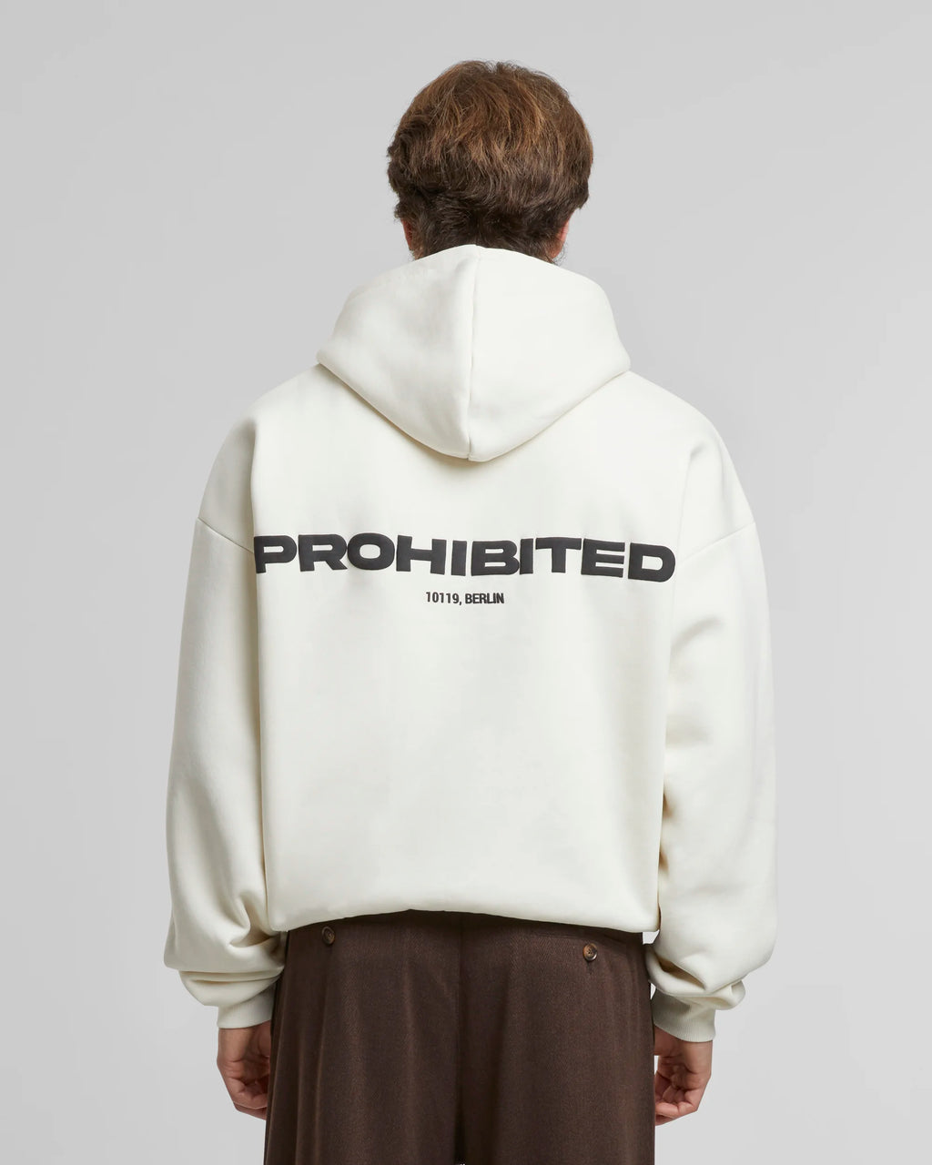 10119 Zip-Hoodie Cream PROHIBITED