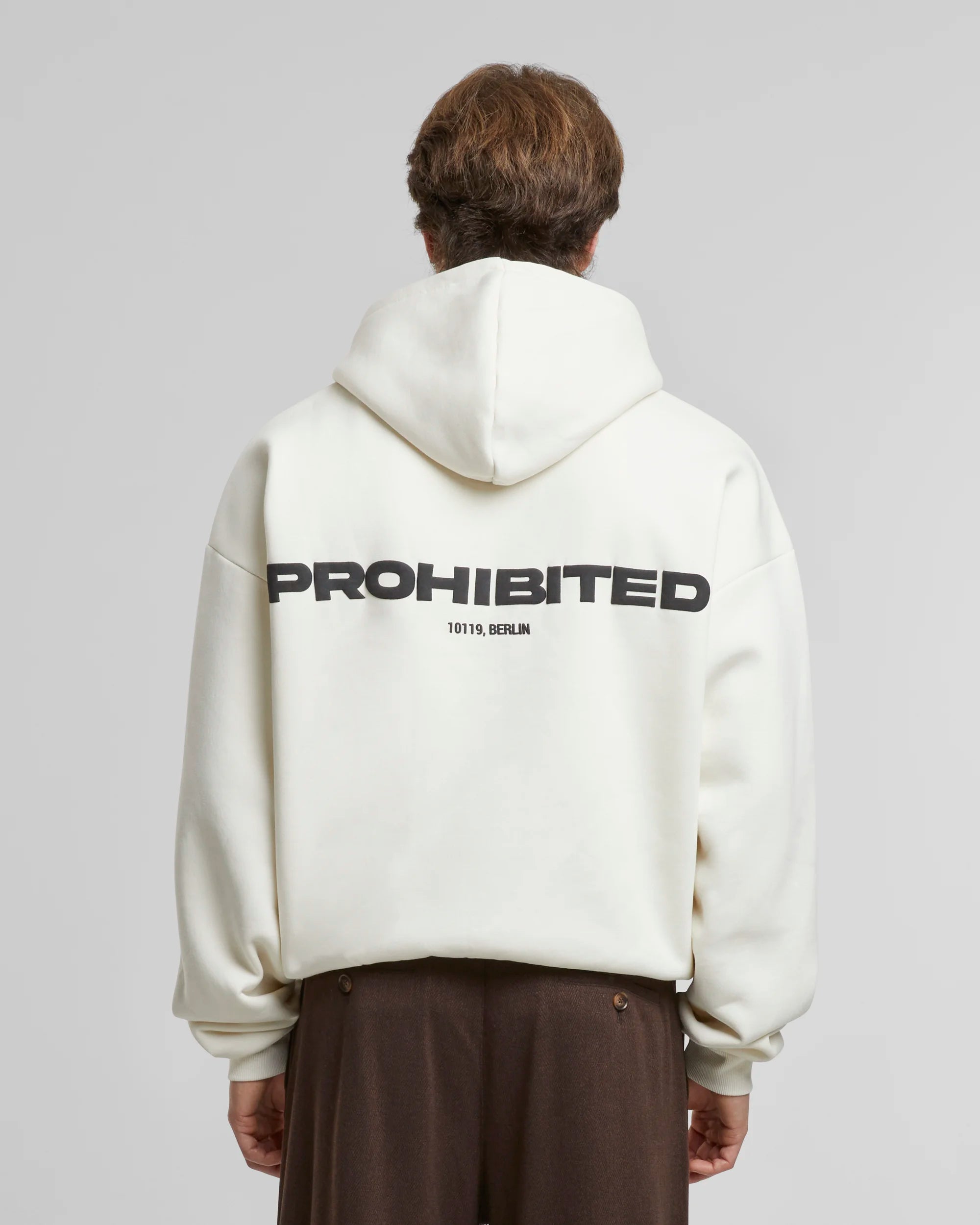 10119 Zip-Hoodie Cream PROHIBITED
