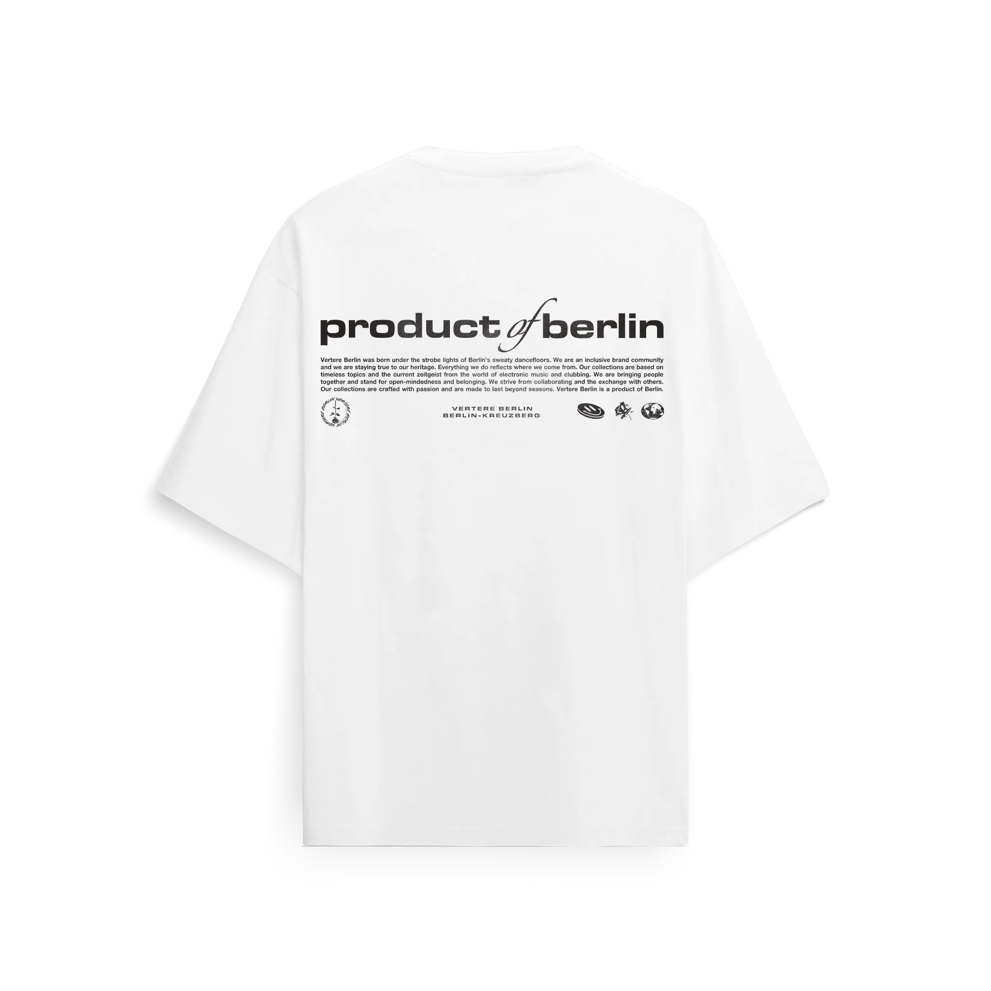 PRODUCT OF BERLIN T-SHIRT - WHITE VERTERE BERLIN