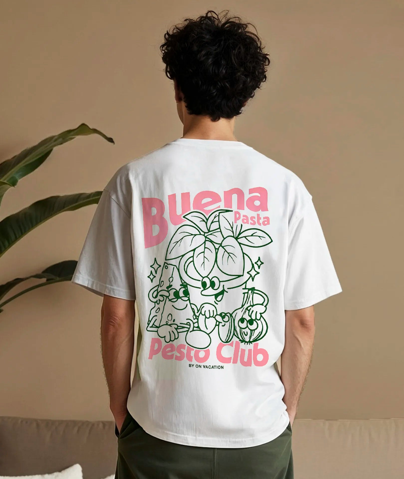 Pesto Club T-Shirt - White On Vacation