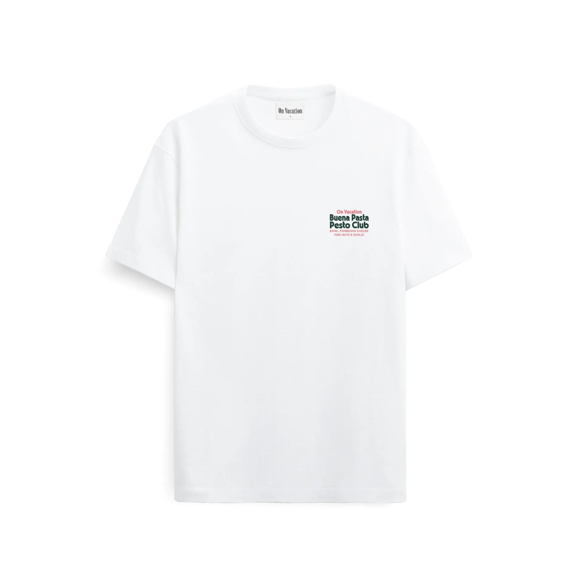 Pesto Club T-Shirt - White On Vacation