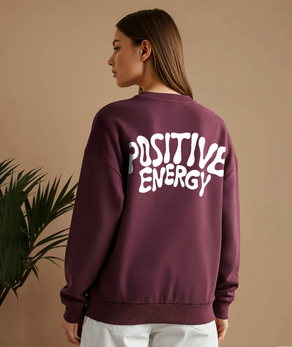 Positive Energy Sweater - Burgundy On Vacation