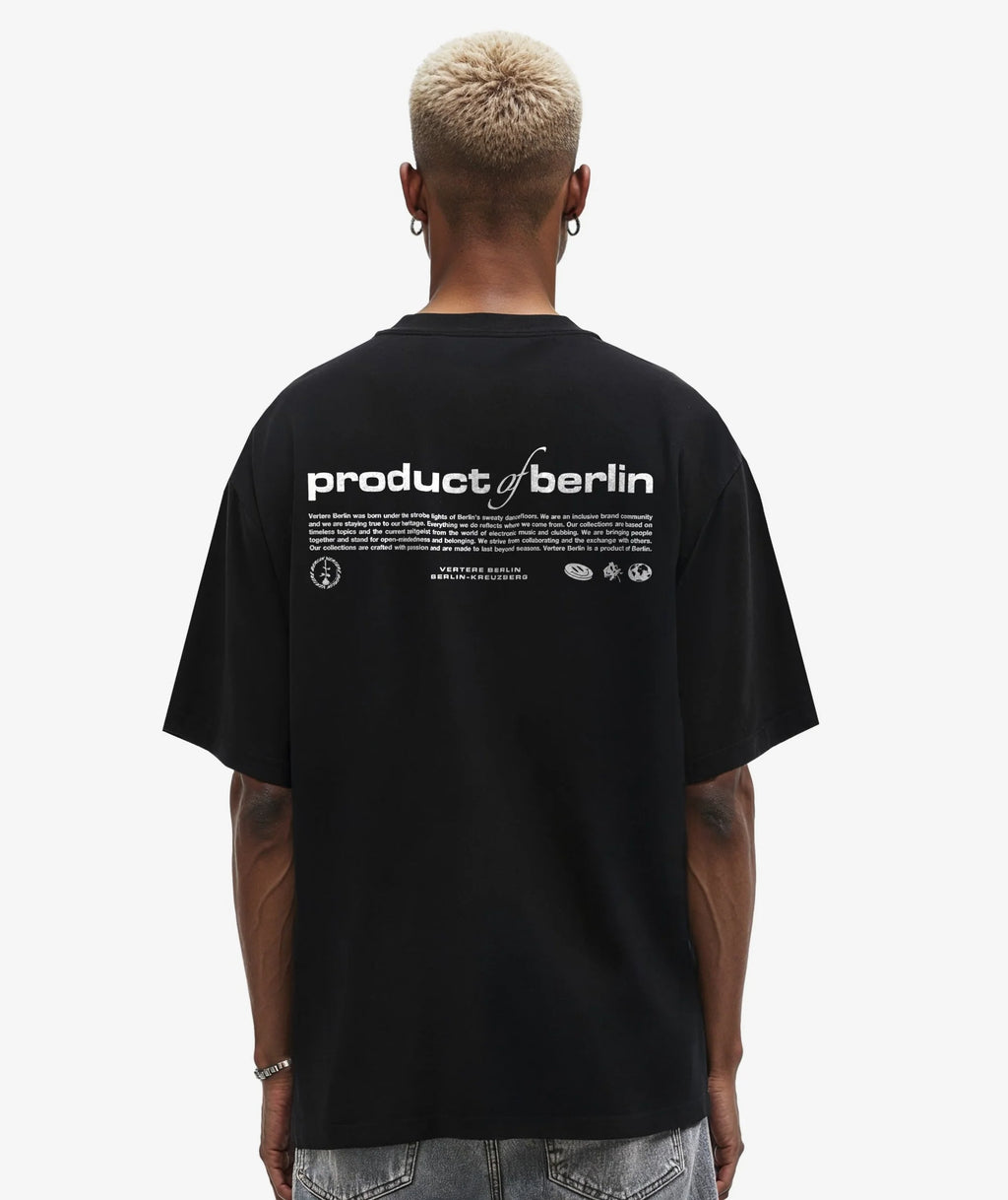 PRODUCT OF BERLIN T-SHIRT - BLACK VERTERE BERLIN